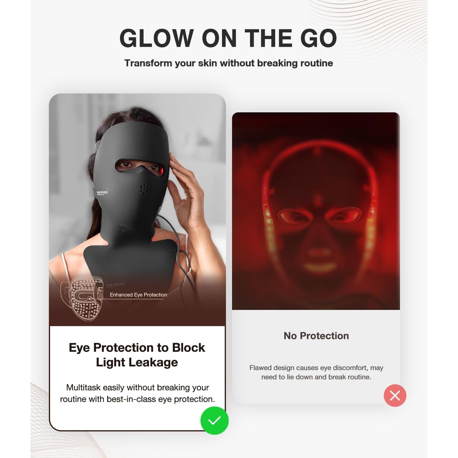 Terapia de Luz Roja JOVS para la Cara - Dispositivo LED Inalámbrico