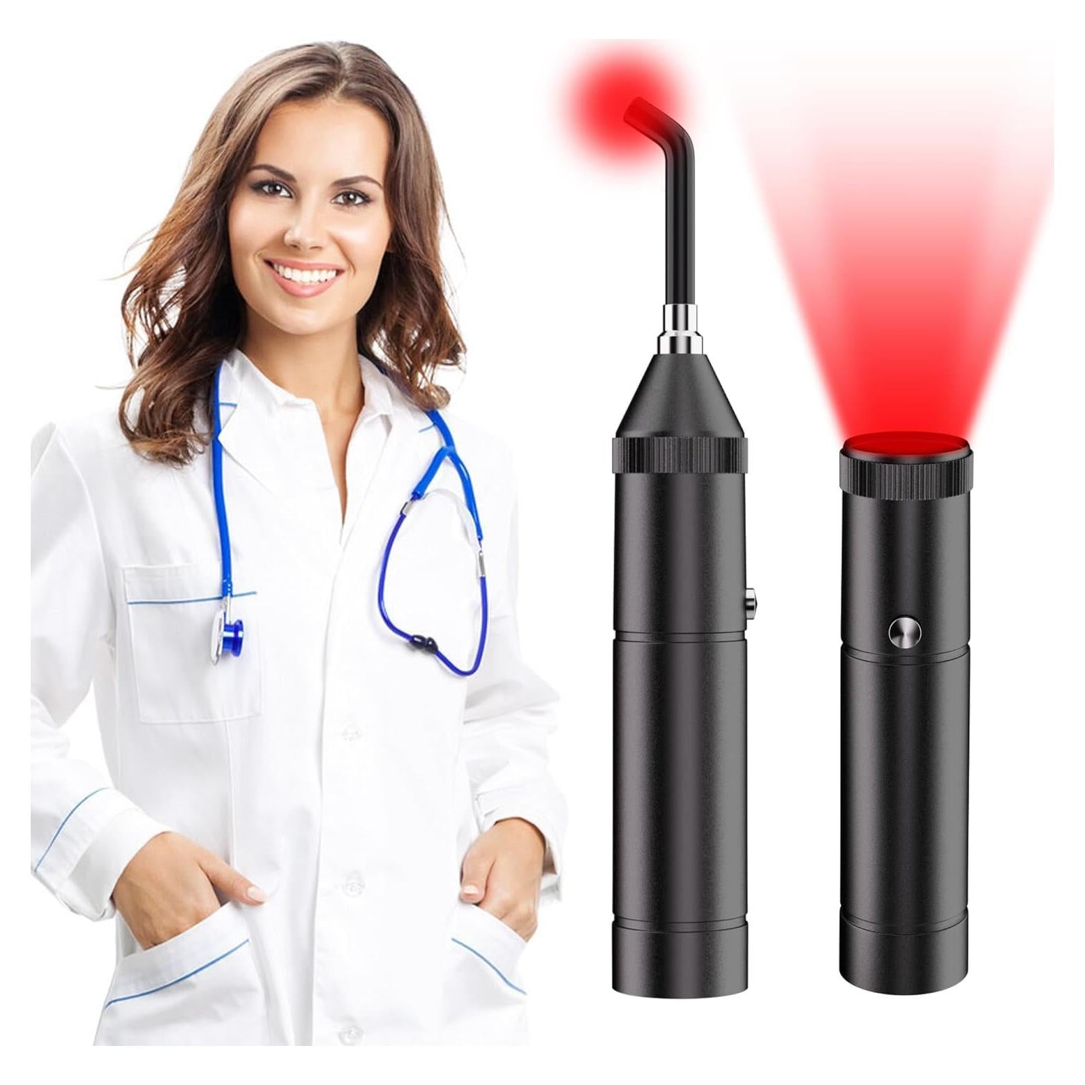 Dispositivo Terapia Luz Roja Tashi 2025 Infrarroja Negro