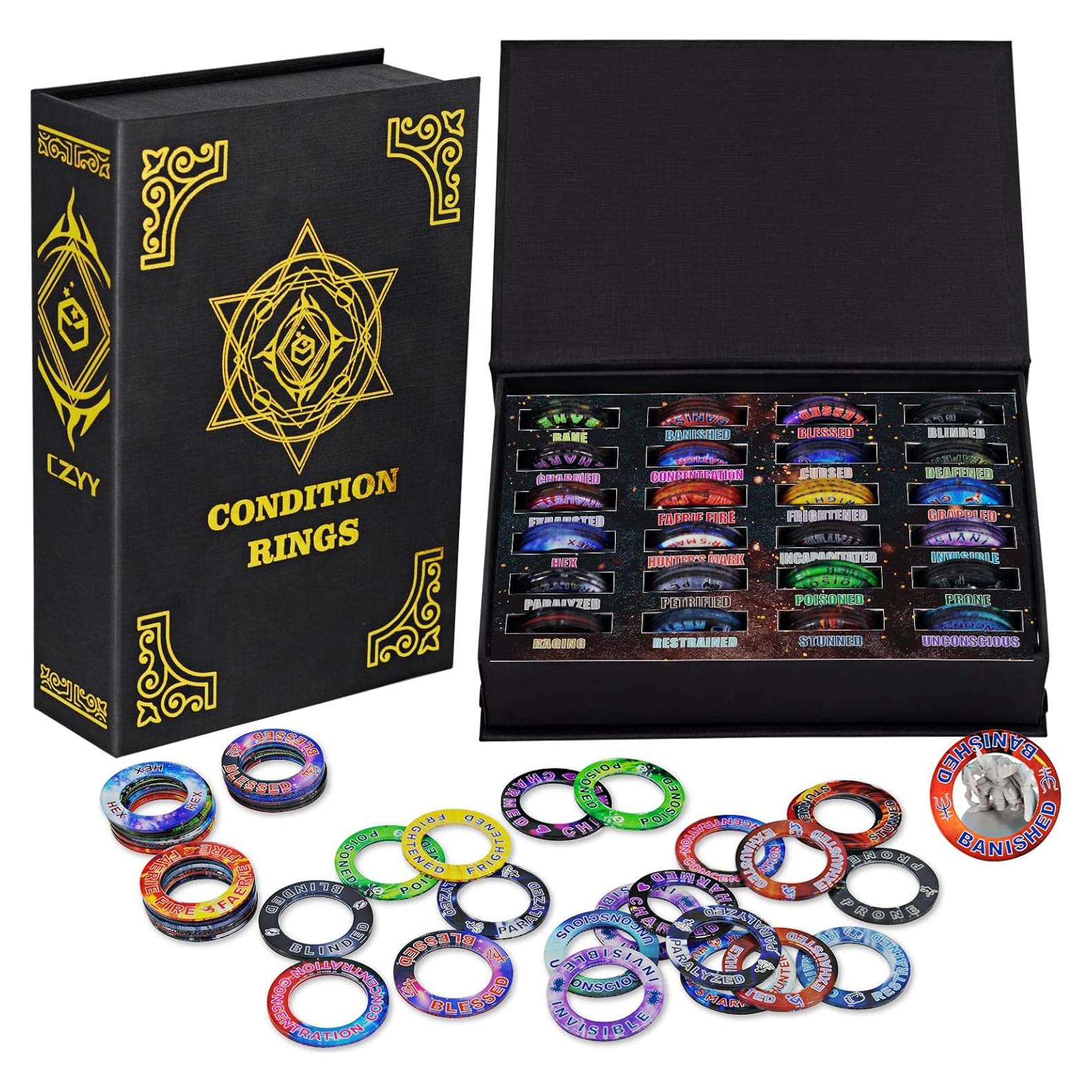 Anillos de Estado DND CZYY 96 Marcadores con Caja Mágica
