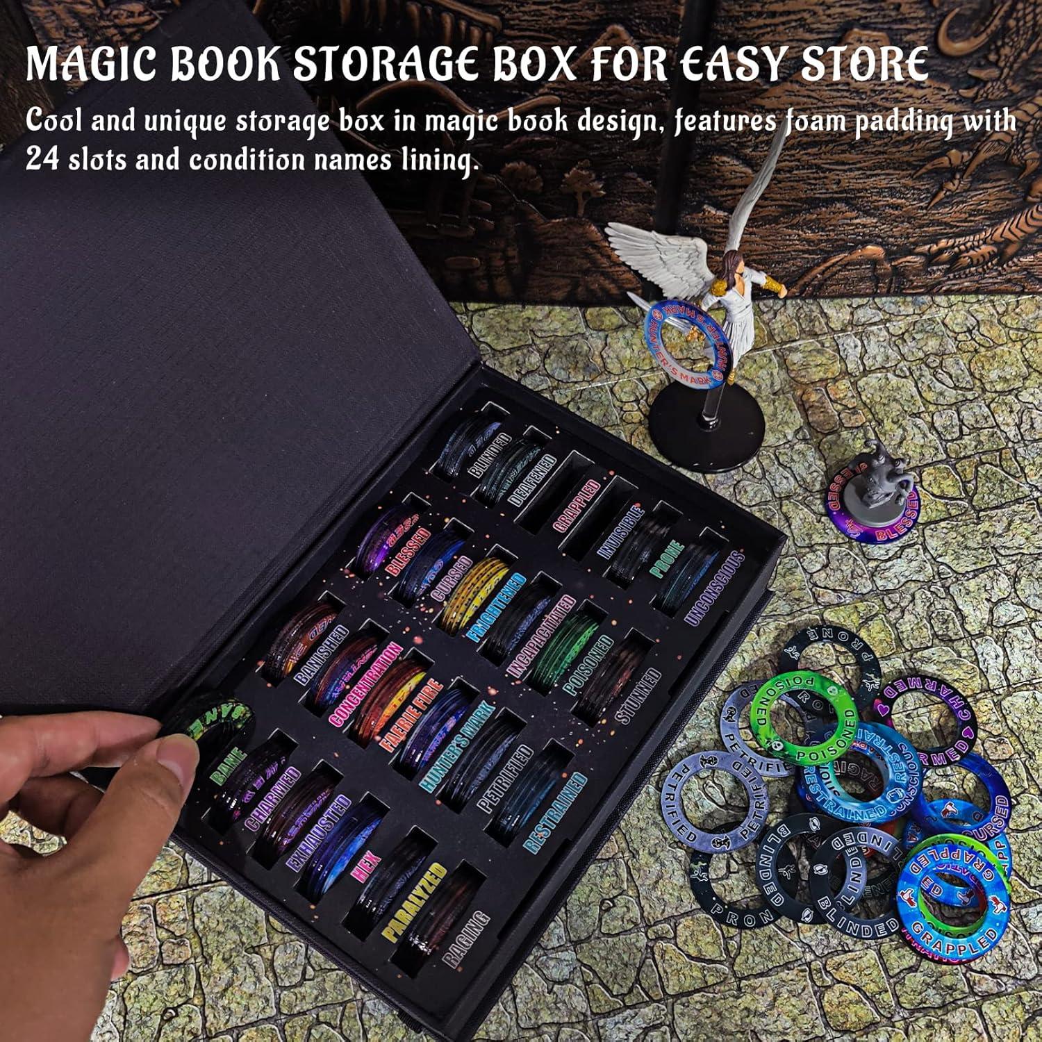 Anillos de Estado DND CZYY 96 Marcadores con Caja Mágica