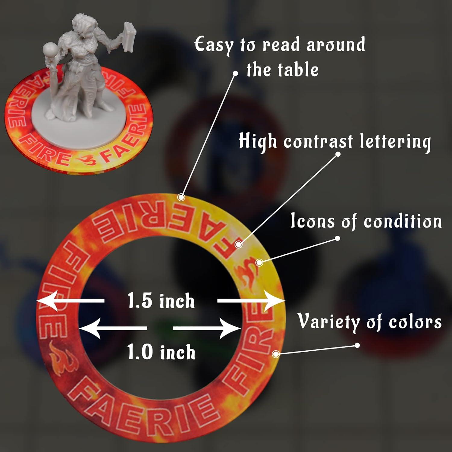 Anillos de Estado DND CZYY 96 Marcadores con Caja Mágica