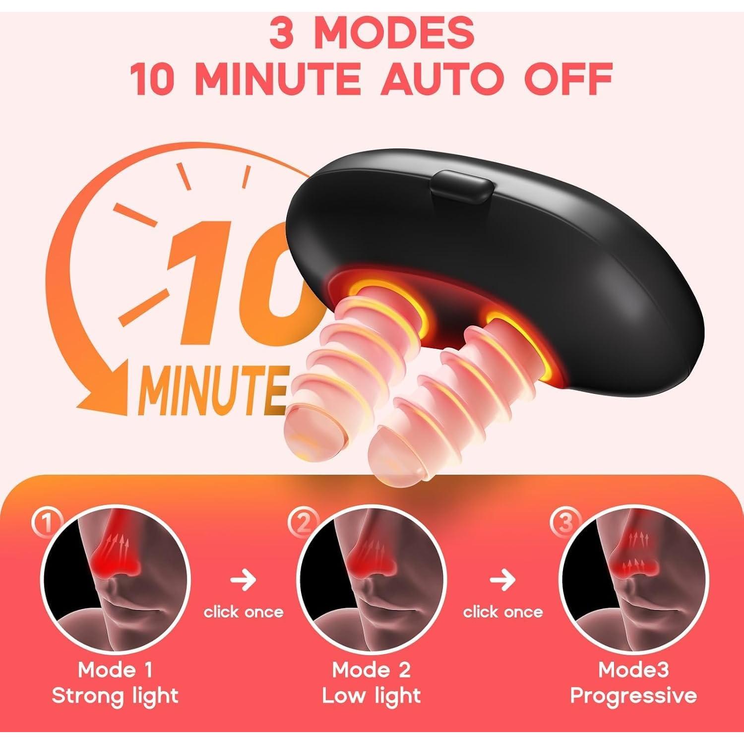 Dispositivo Terapia Nasal Luz Roja CCHYY Recargable USB