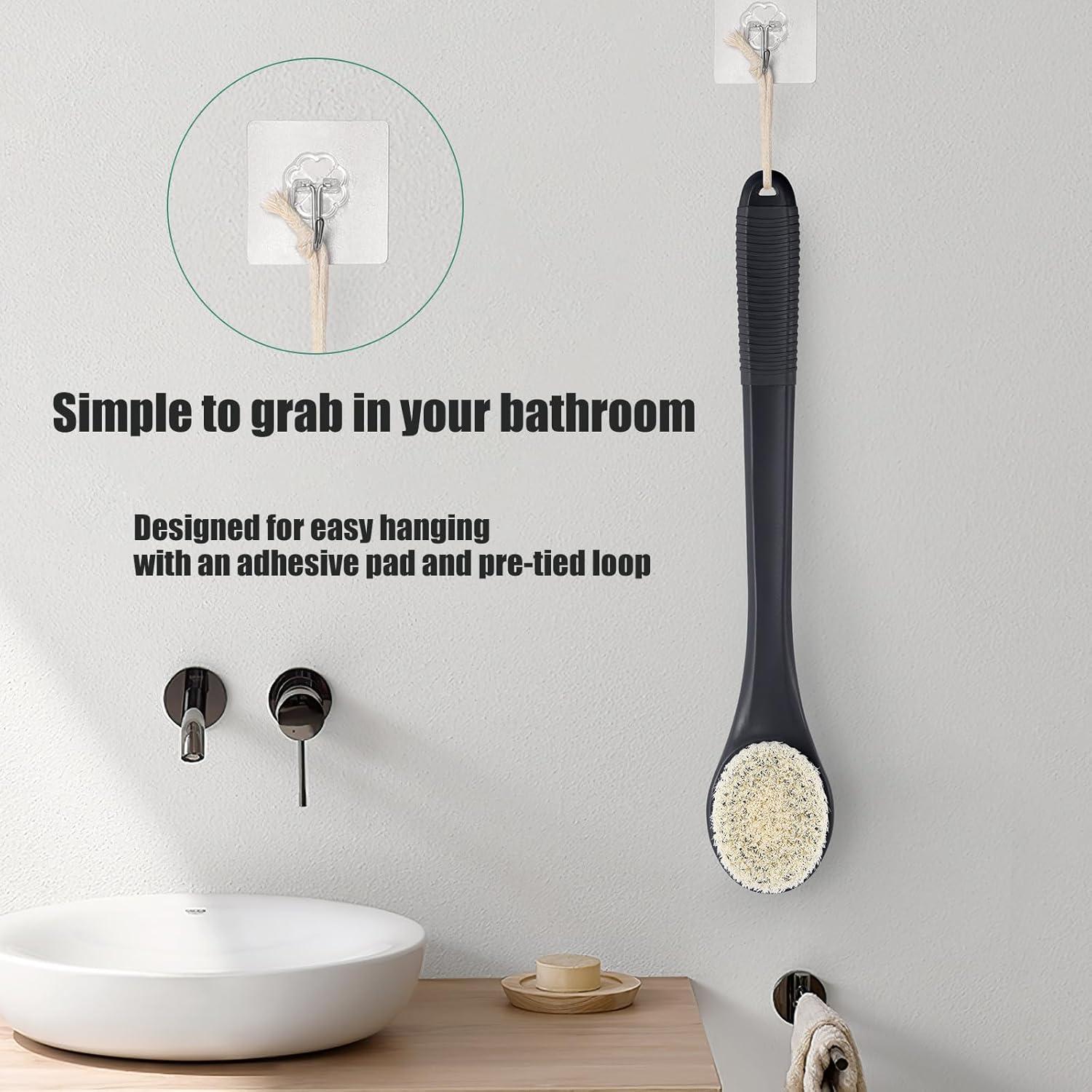 Exfoliador de Espalda ROLIZOE 43 cm Antideslizante Negro