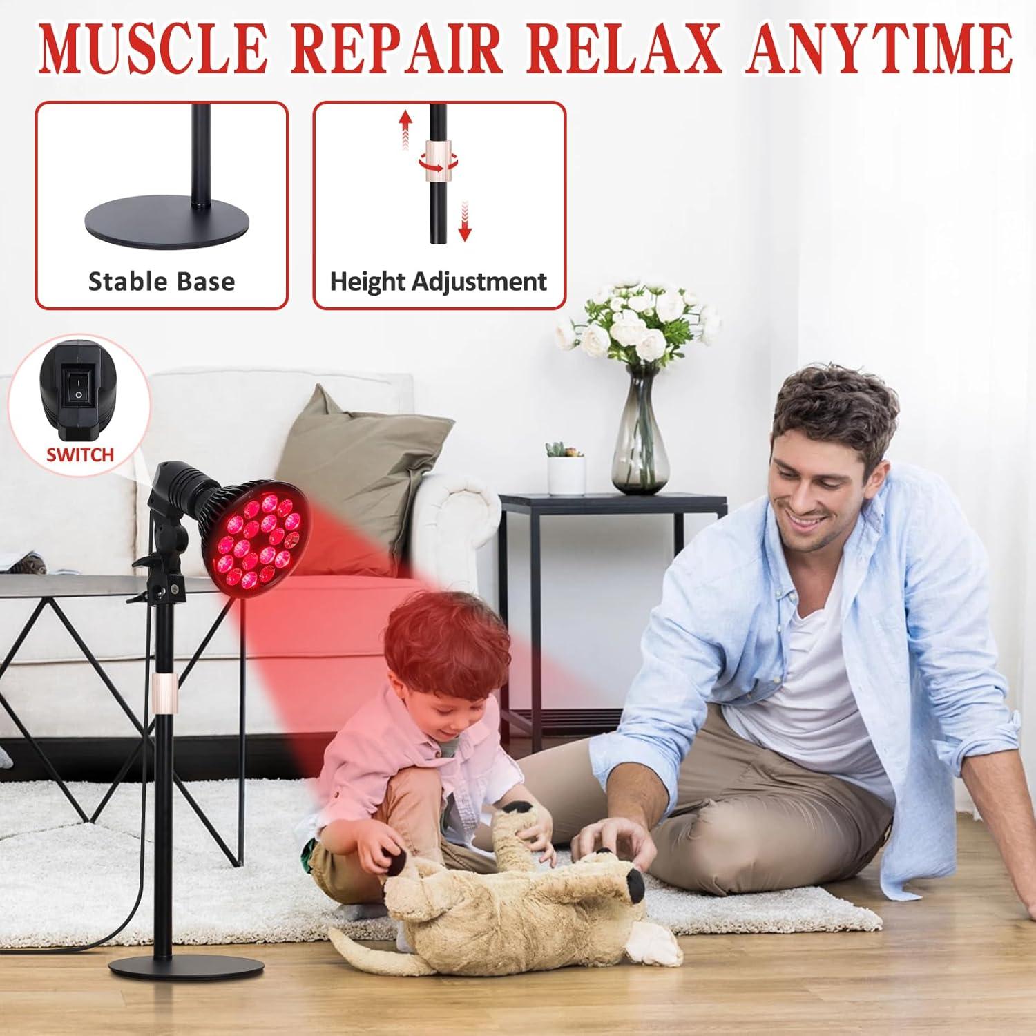 Lámpara de Terapia de Luz Roja SAVILER 660nm 850nm Alivio Dolor