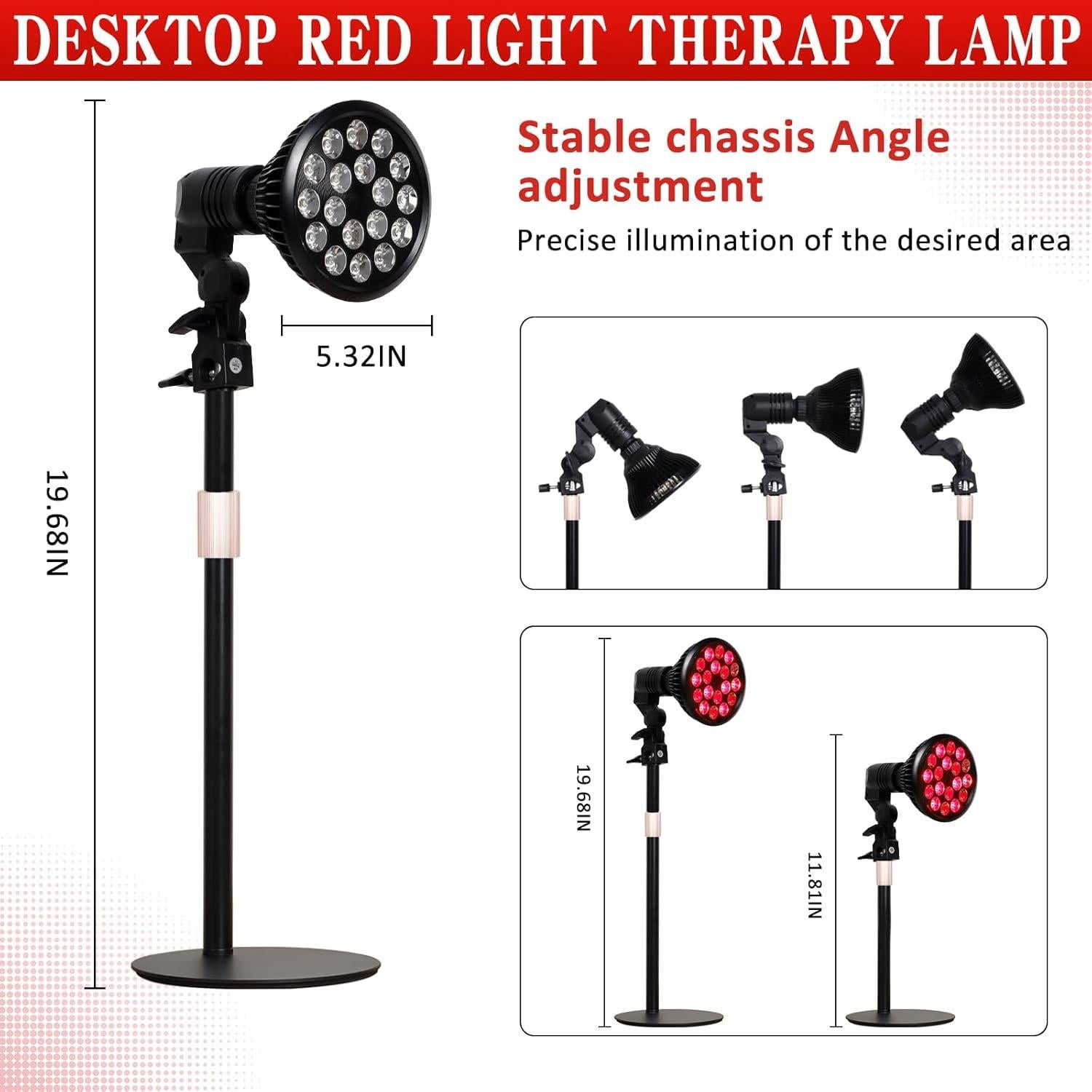 Lámpara de Terapia de Luz Roja SAVILER 660nm 850nm Alivio Dolor