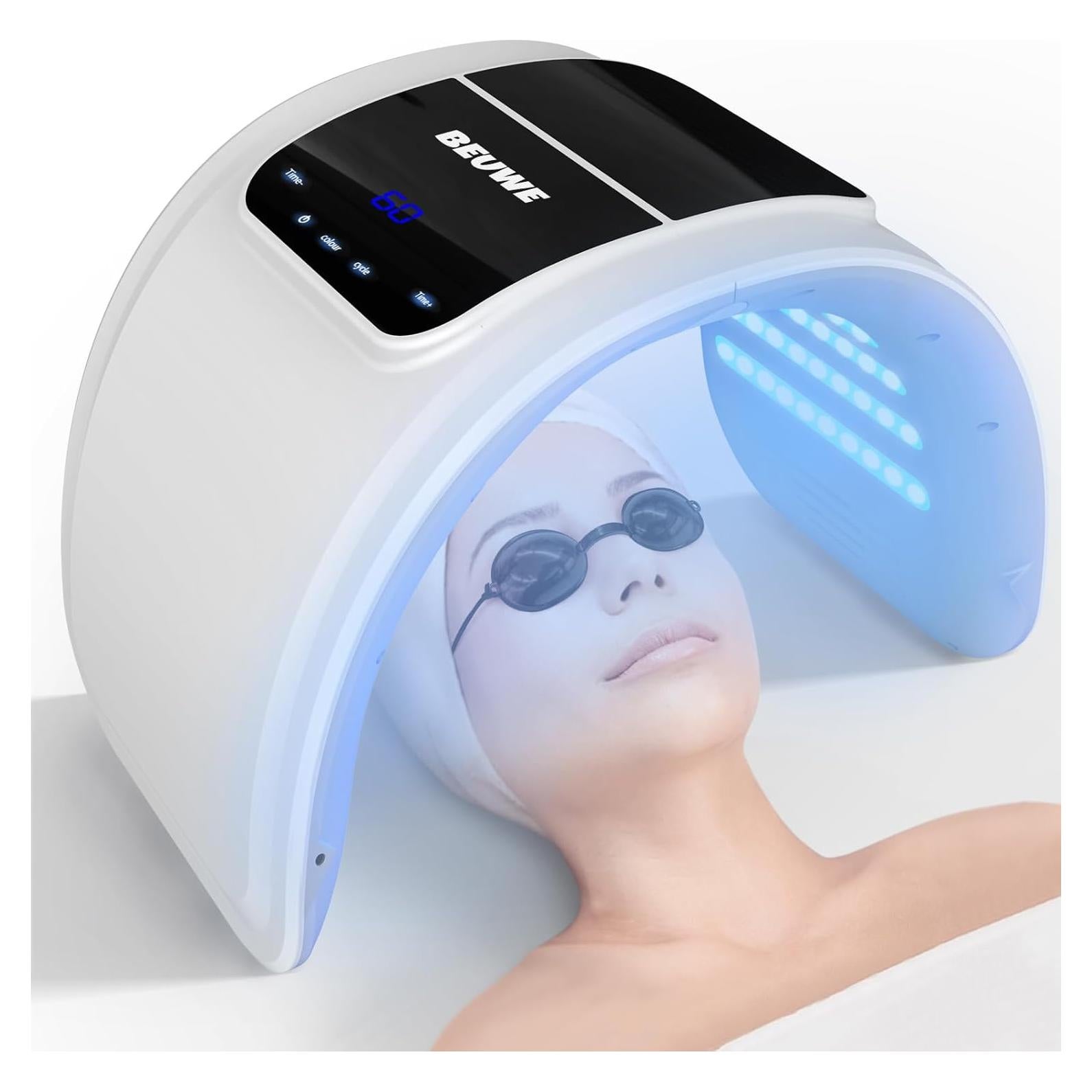 Máscara de Luz LED Terapia Roja y Azul Beimei BM-008 19x26cm