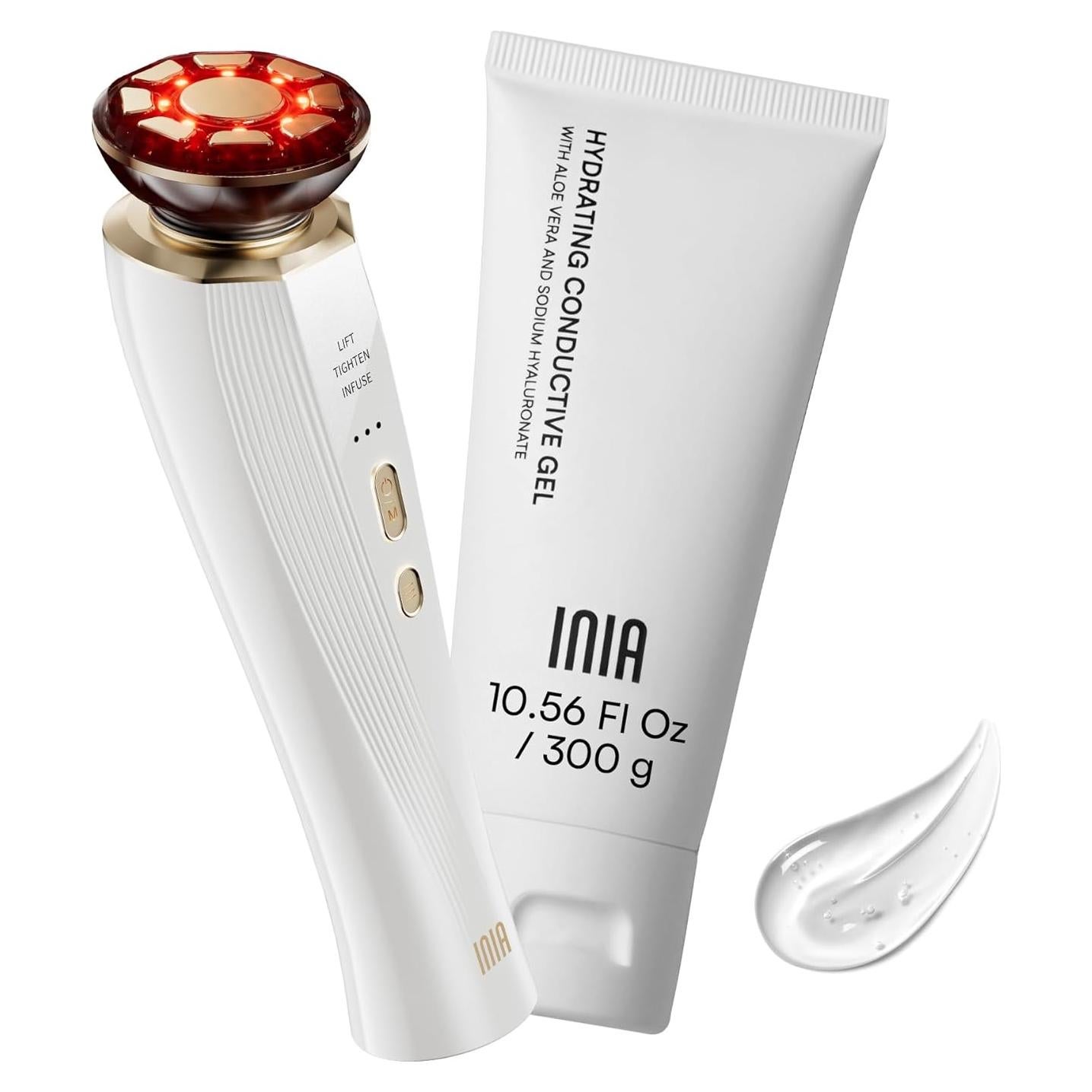 Dispositivo Facial INIA 3 en 1 Luz Roja y Masajeador