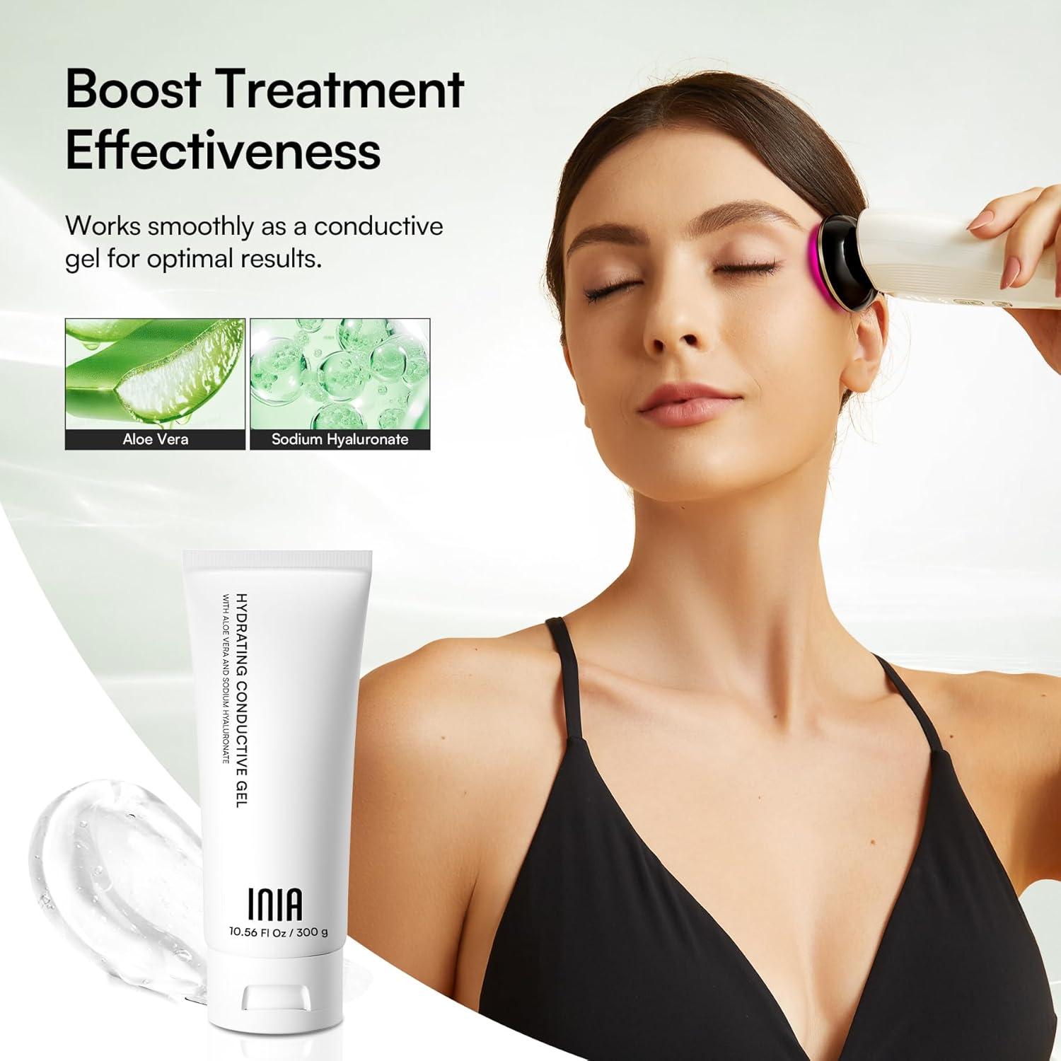 Dispositivo Facial INIA 3 en 1 Luz Roja y Masajeador