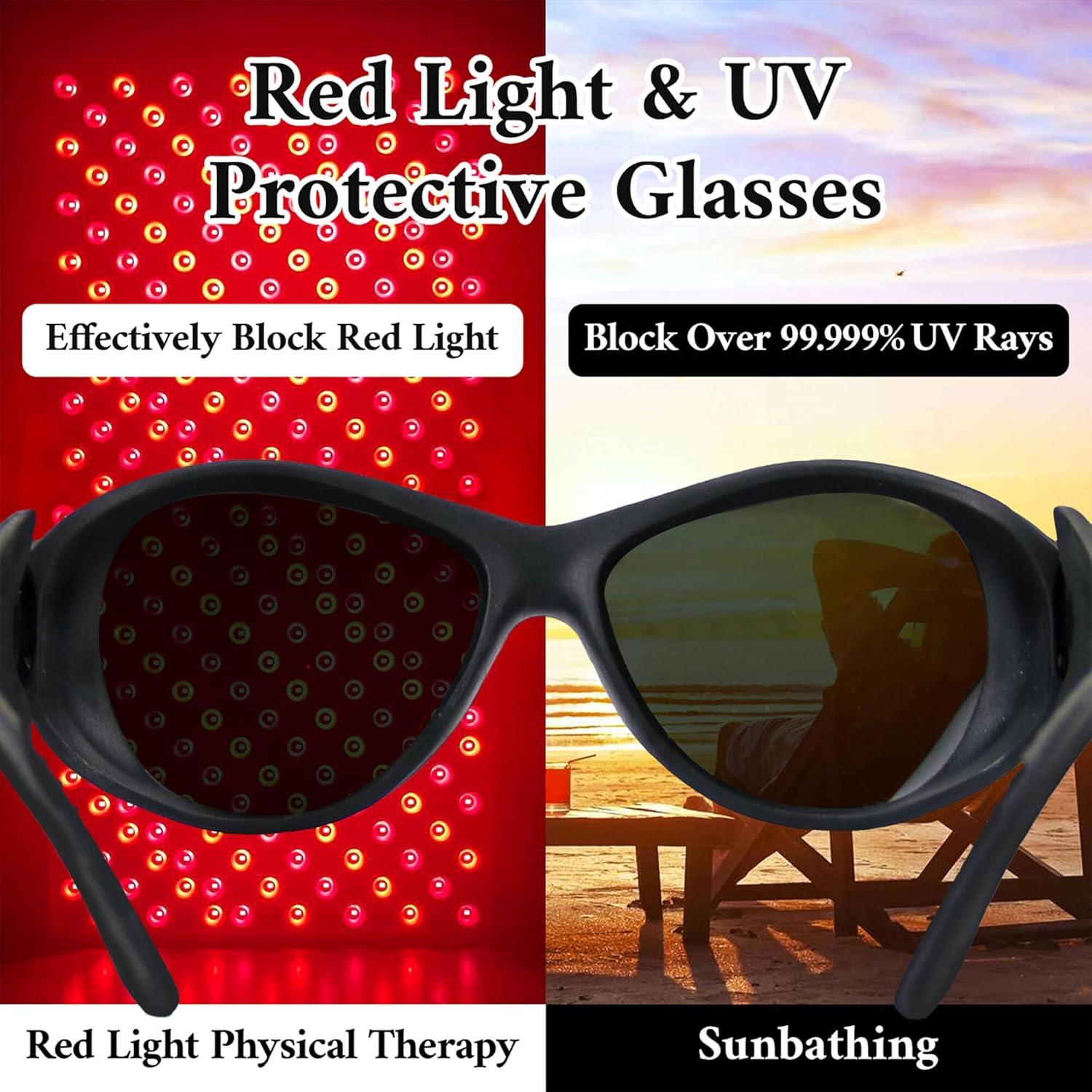 Gafas de Luz Roja JILERWEAR para Protección Ocular