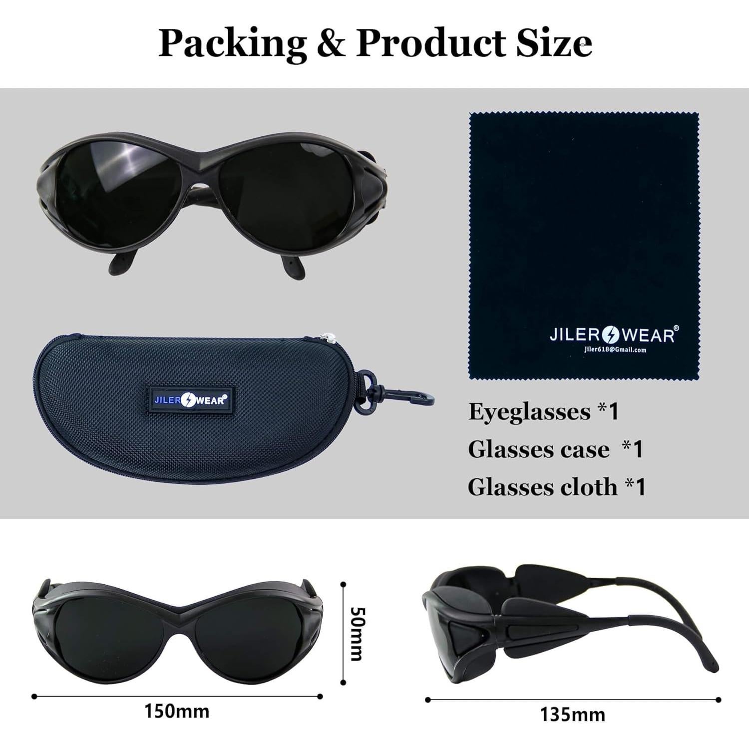 Gafas de Luz Roja JILERWEAR para Protección Ocular