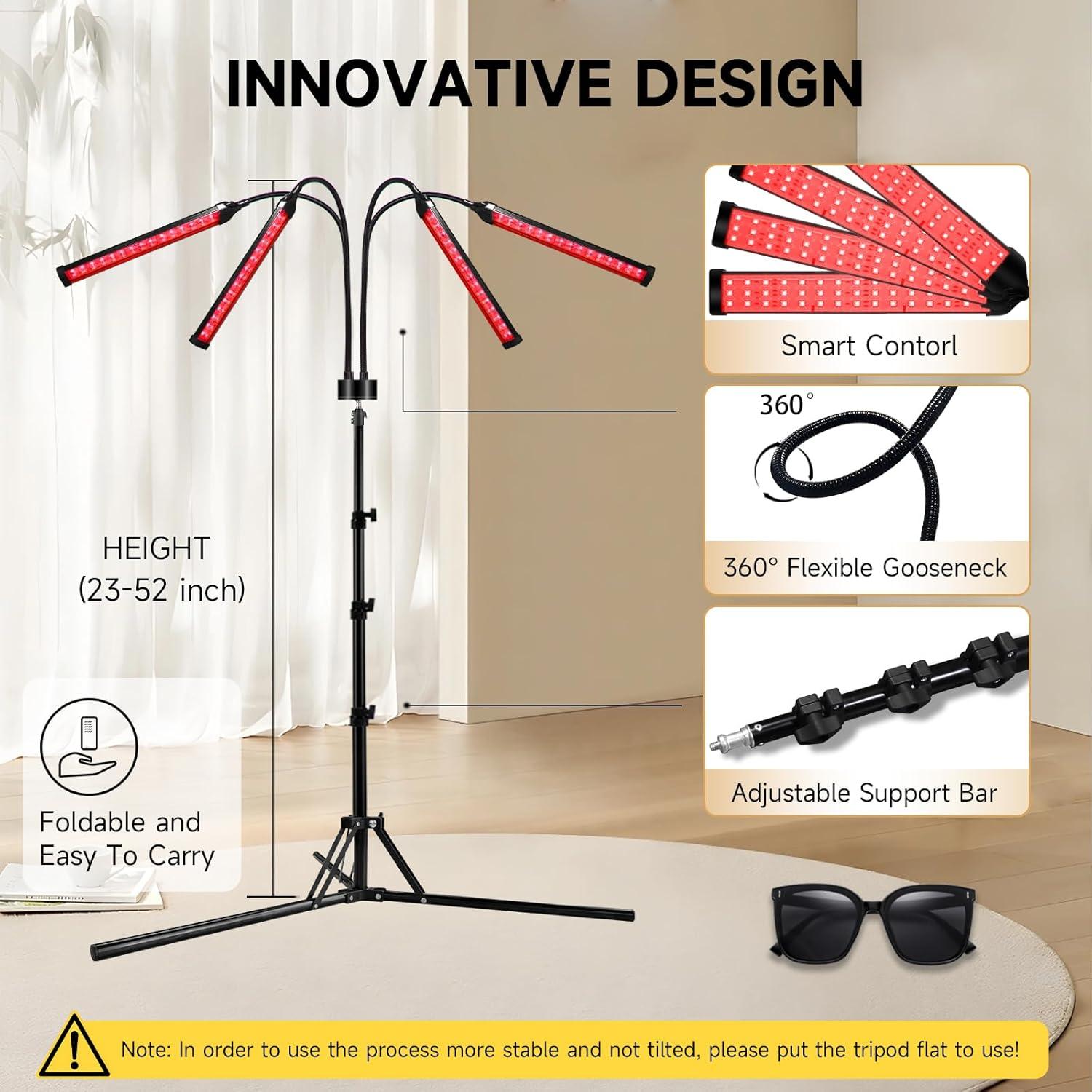 Lámpara de Terapia de Luz Roja Shyineyou 30W 7 Colores