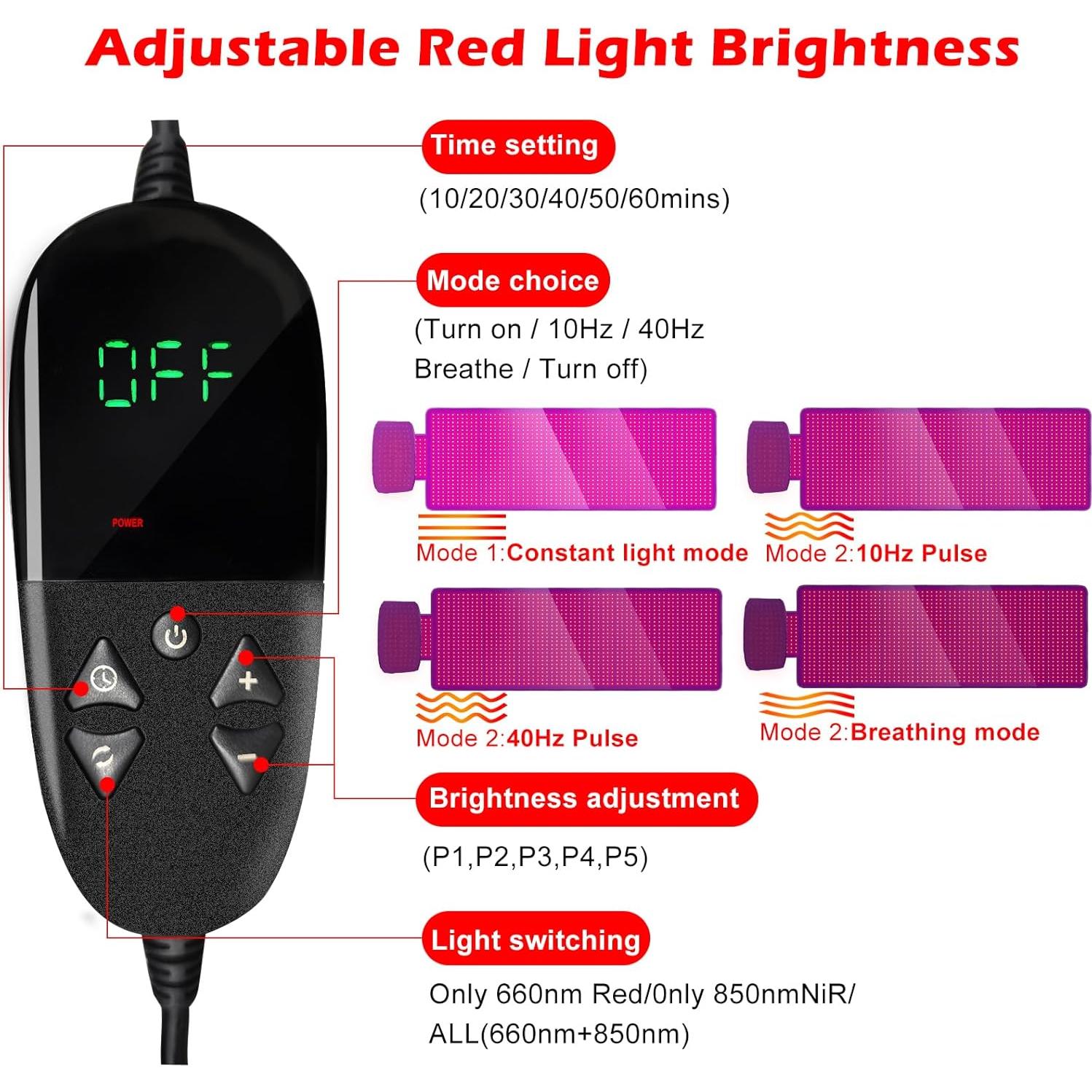 Almohadilla de Luz Roja LITECARE 1560 LEDs 180x60 cm