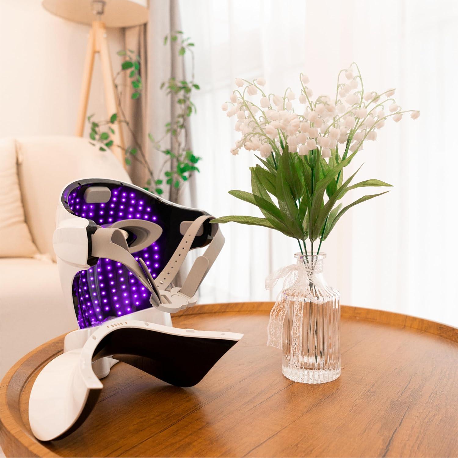 Máscara Facial LED Aphrona Halo para Acné y Arrugas