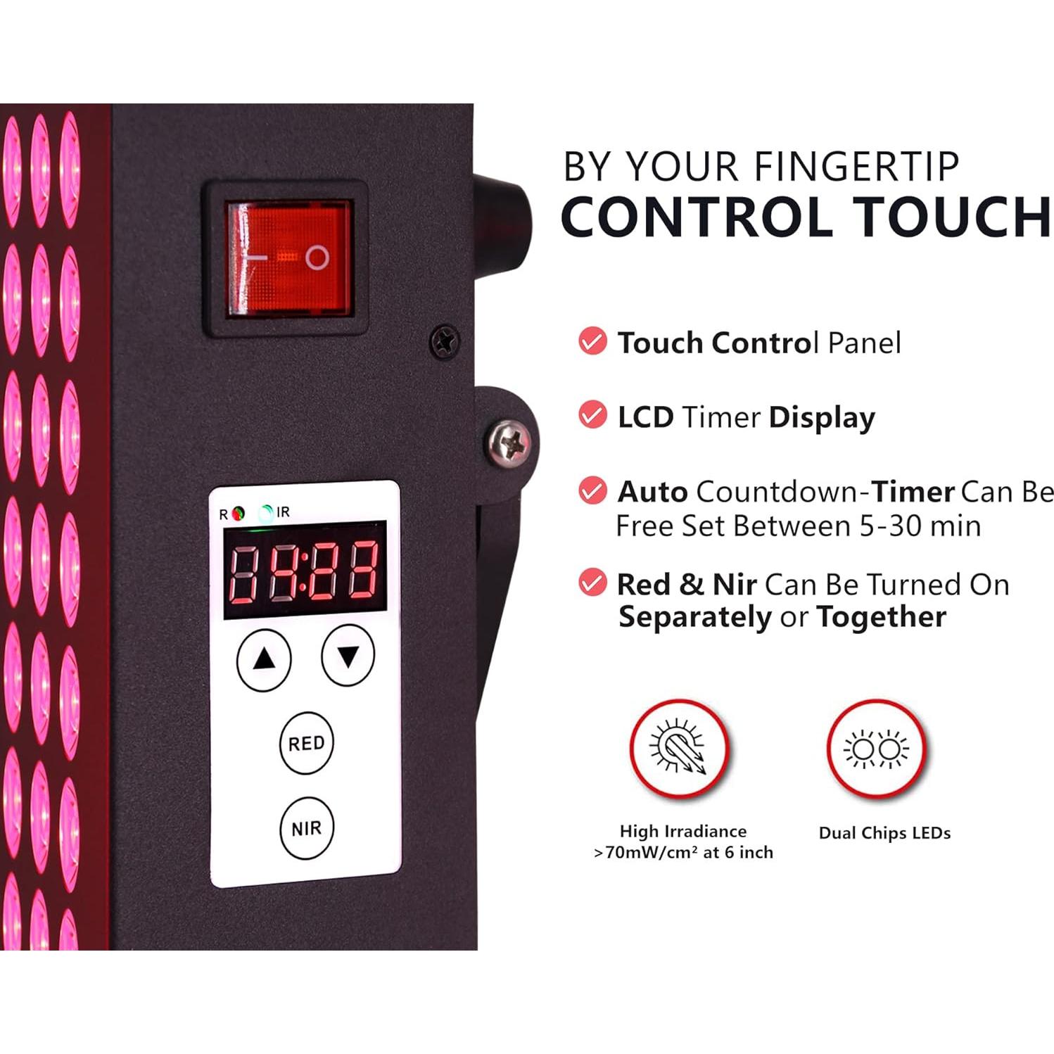 Panel de Terapia de Luz Roja Supersred 60 LEDs Doble Chip