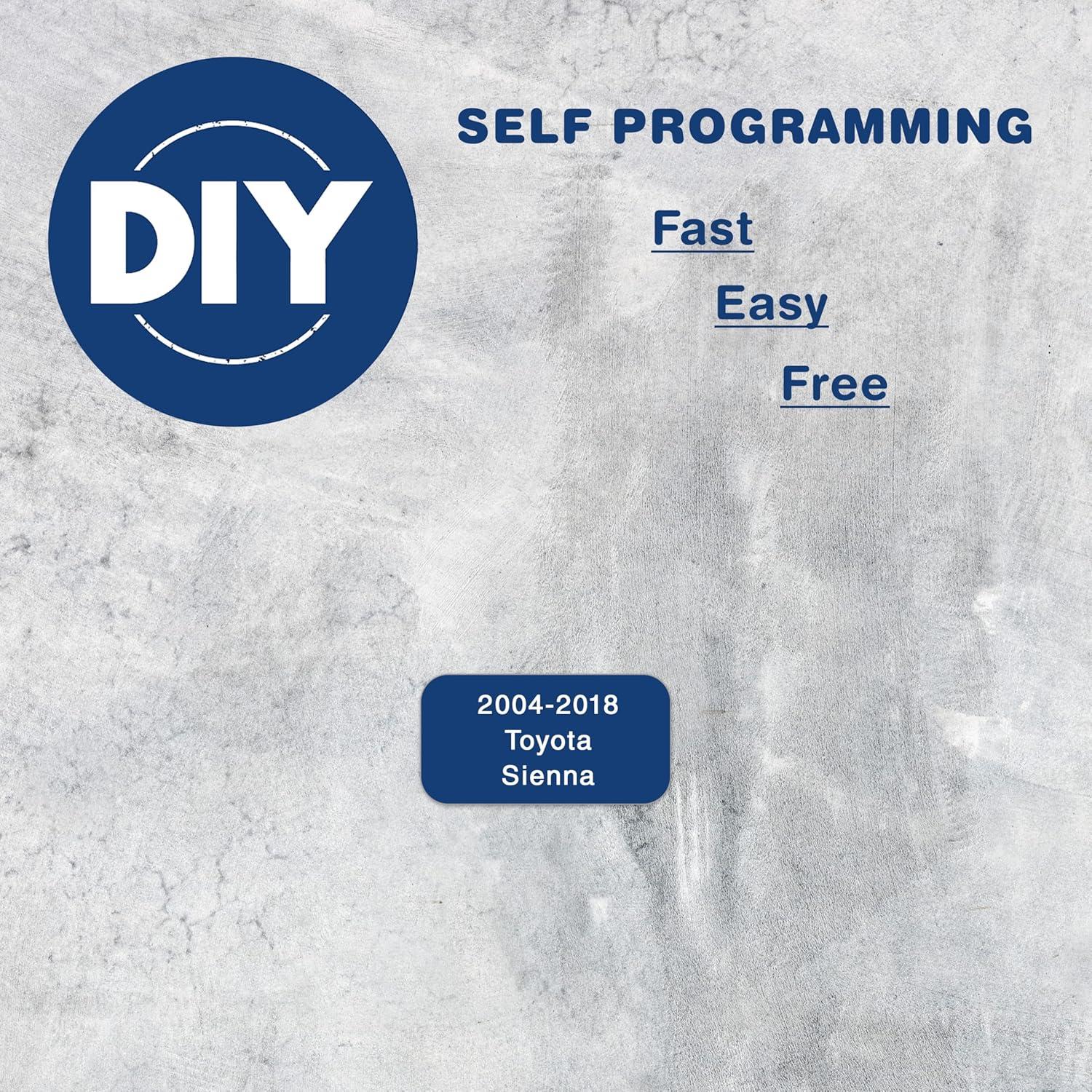 Control Remoto KeylessOption para Toyota Sienna 2011-2018