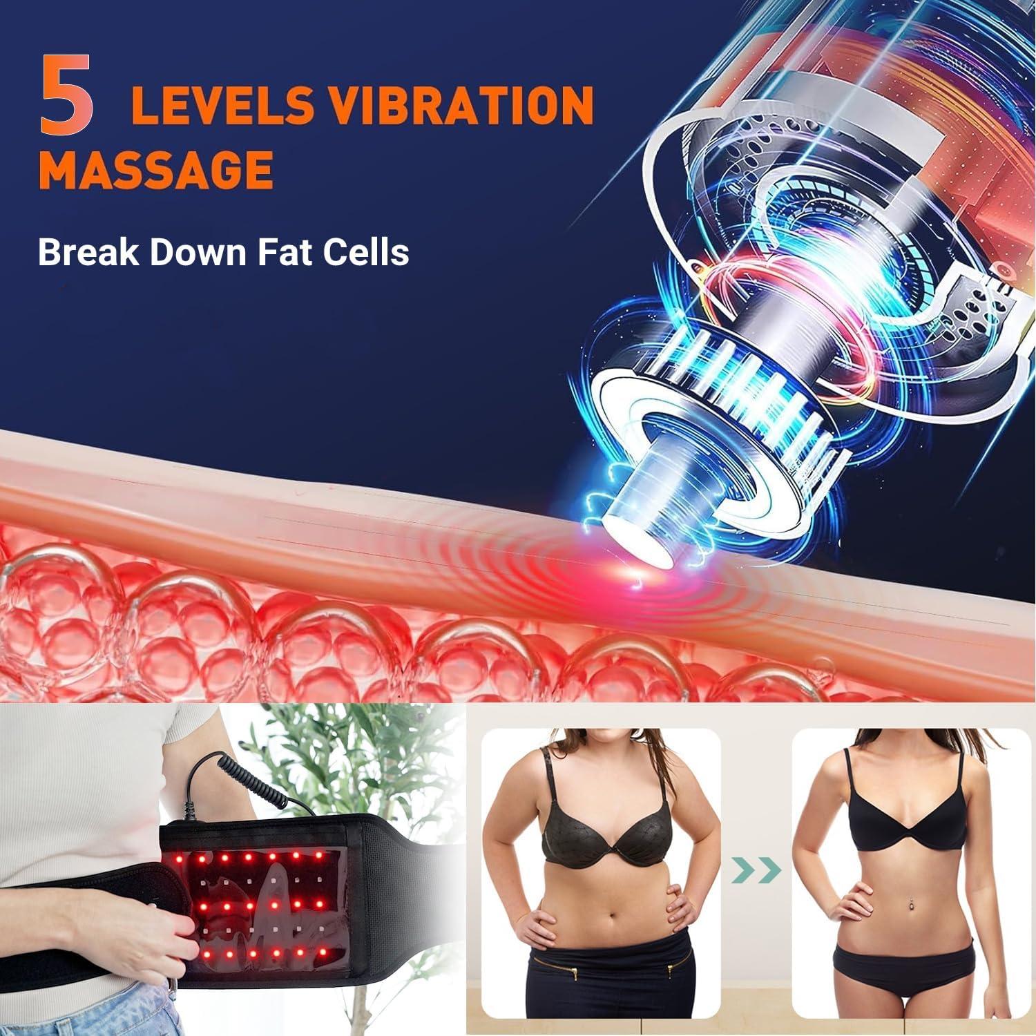 Cinturón de Terapia de Luz Roja Xiamen TP-RLTB-105 con Masaje