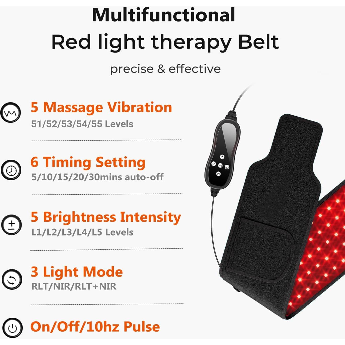 Cinturón de Terapia de Luz Roja Xiamen TP-RLTB-105 con Masaje