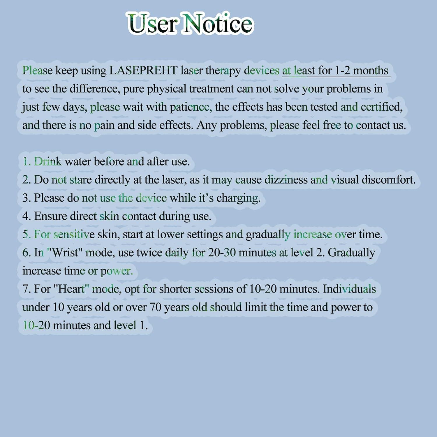 Reloj Terapia Luz Roja LASEPREHT 28 Agujeros Alivio Dolor