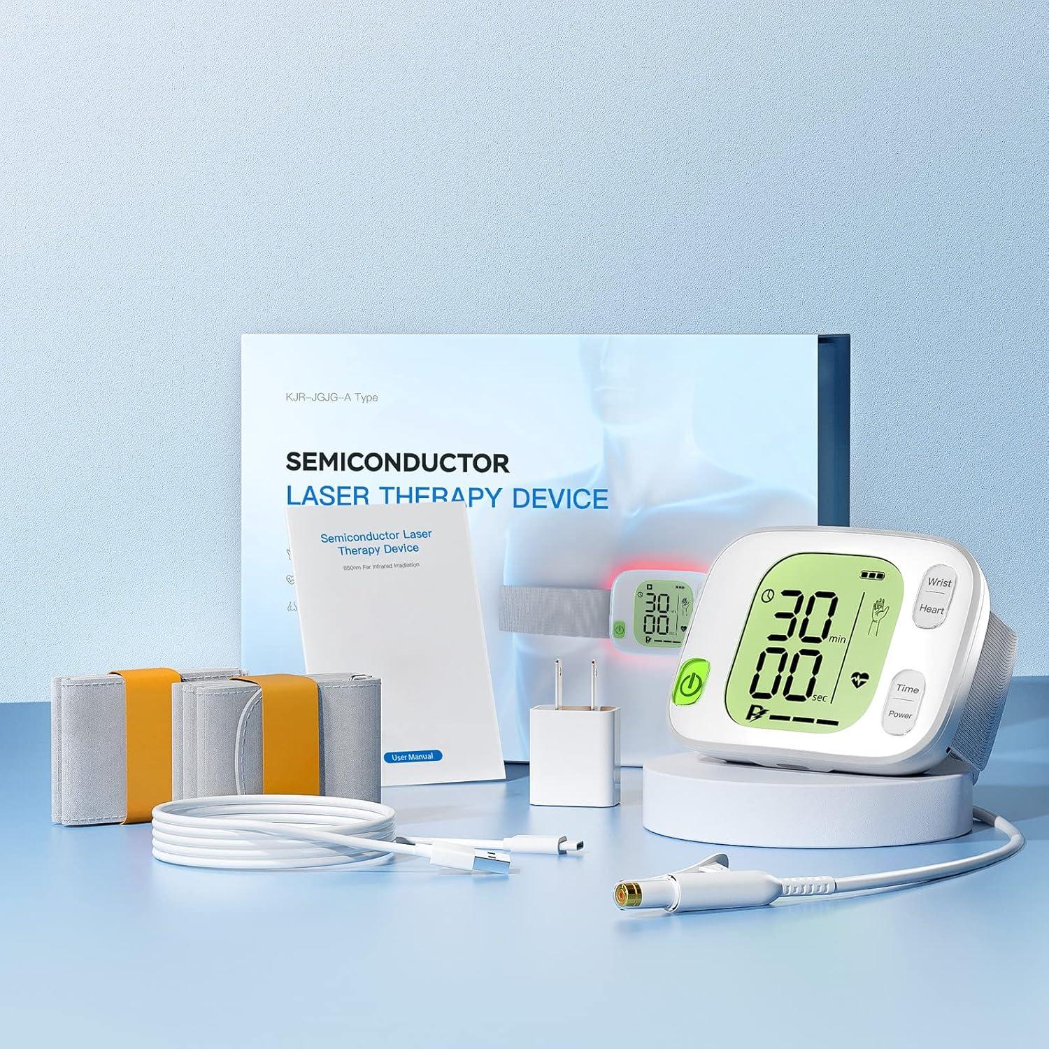 Reloj Terapia Luz Roja LASEPREHT 28 Agujeros Alivio Dolor