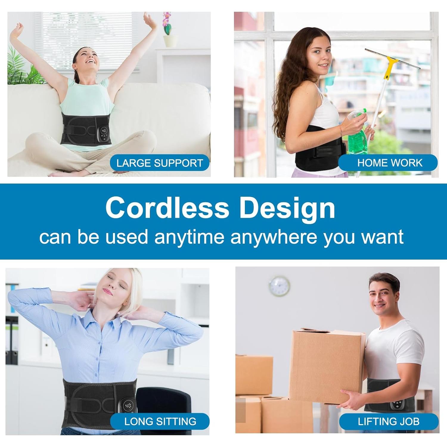 Cinturón Masajeador Oramuon XL con Calor y Luz Roja