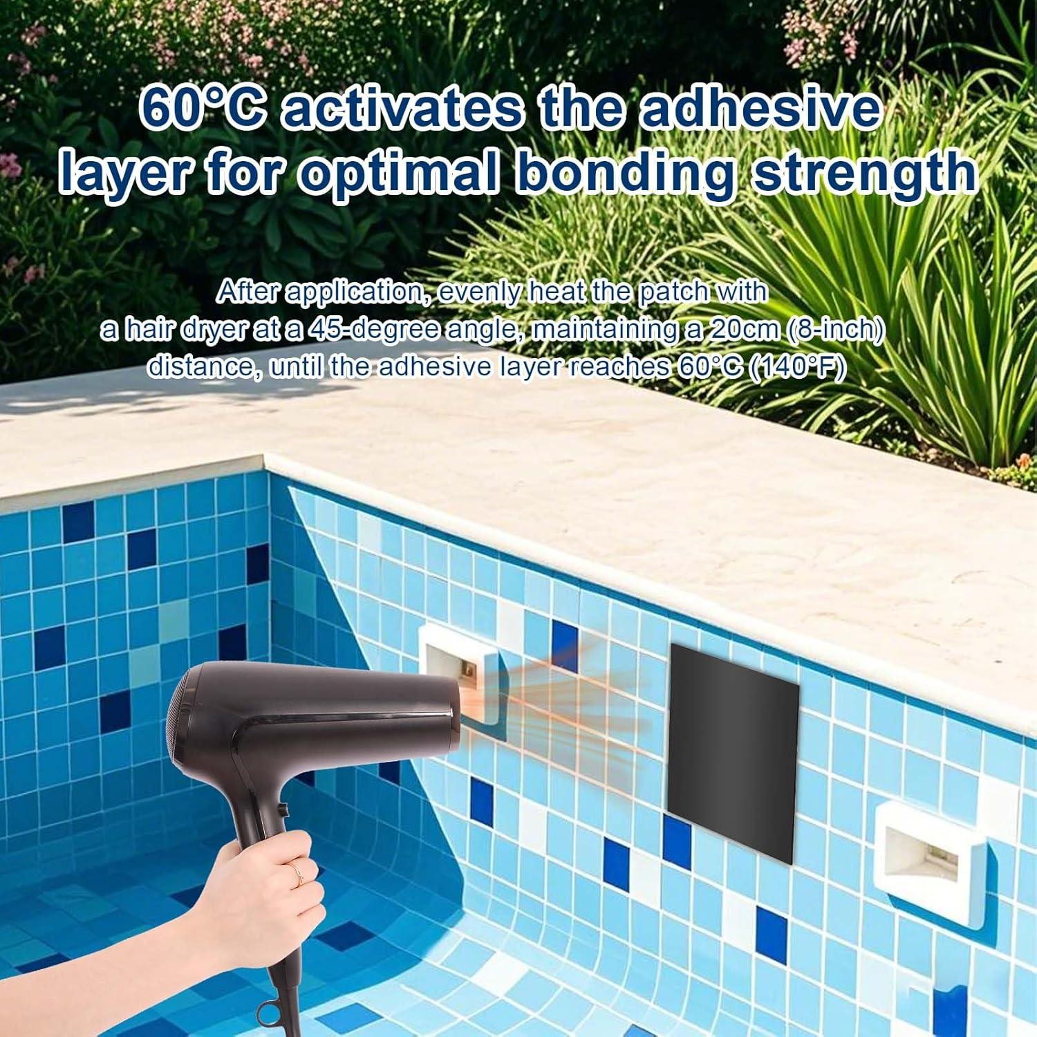 Kit de Reparación de Liner de Estanque Incycall - 21x21cm - 2 Piezas