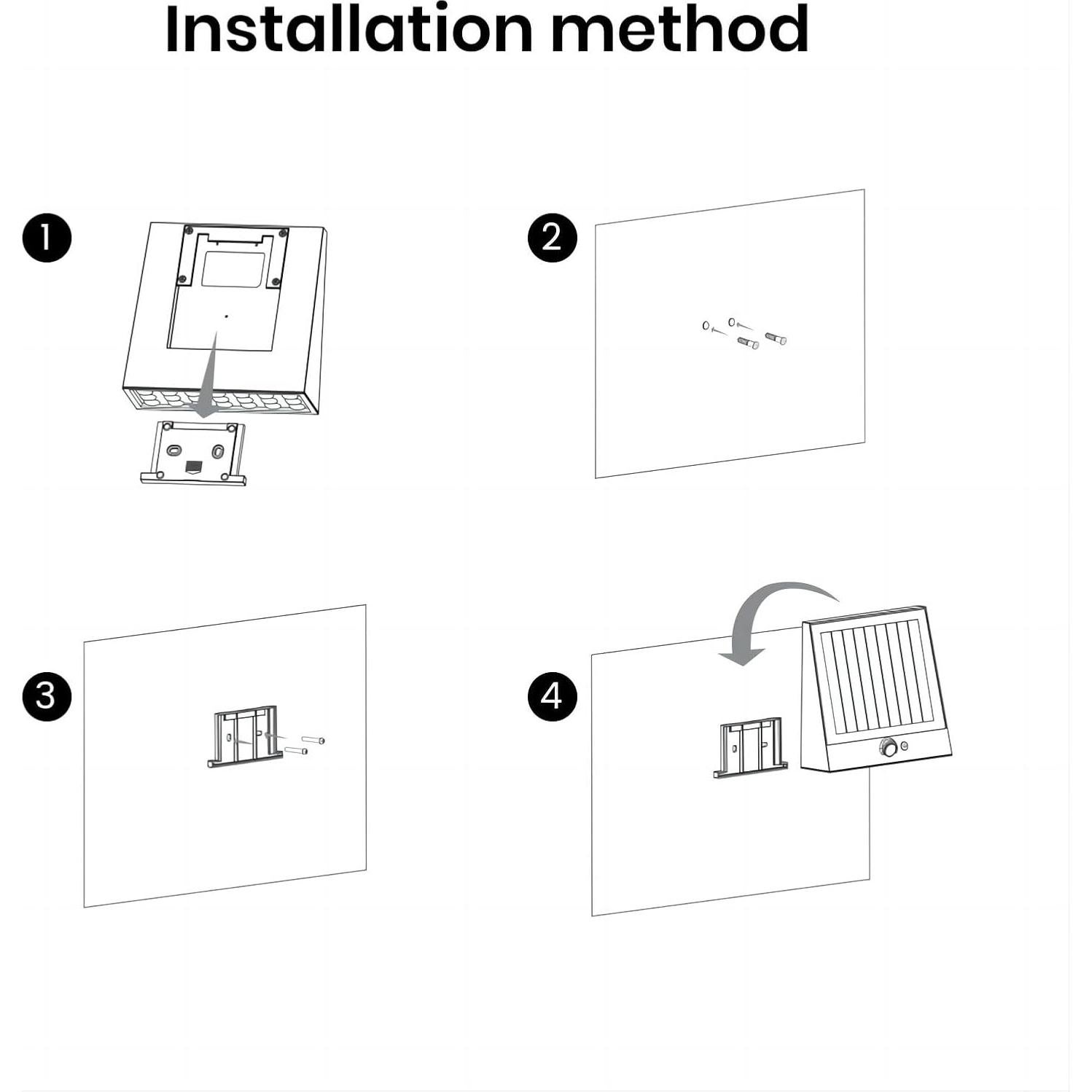 Luces Solares SOTTLOT SWL-25 IP65 1000LM 4 Modos