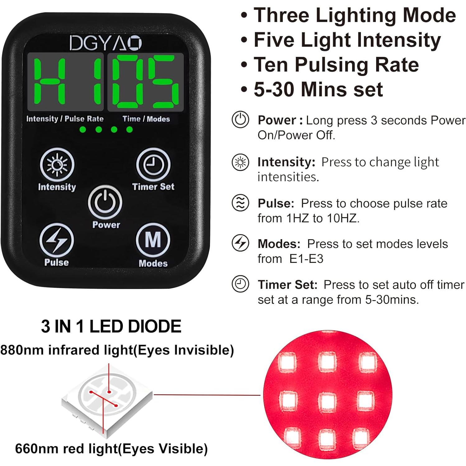 Terapia de Luz Roja Inalámbrica TIAXU para Hombro y Cuello