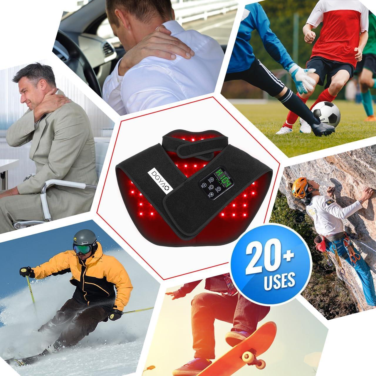 Terapia de Luz Roja Inalámbrica TIAXU para Hombro y Cuello