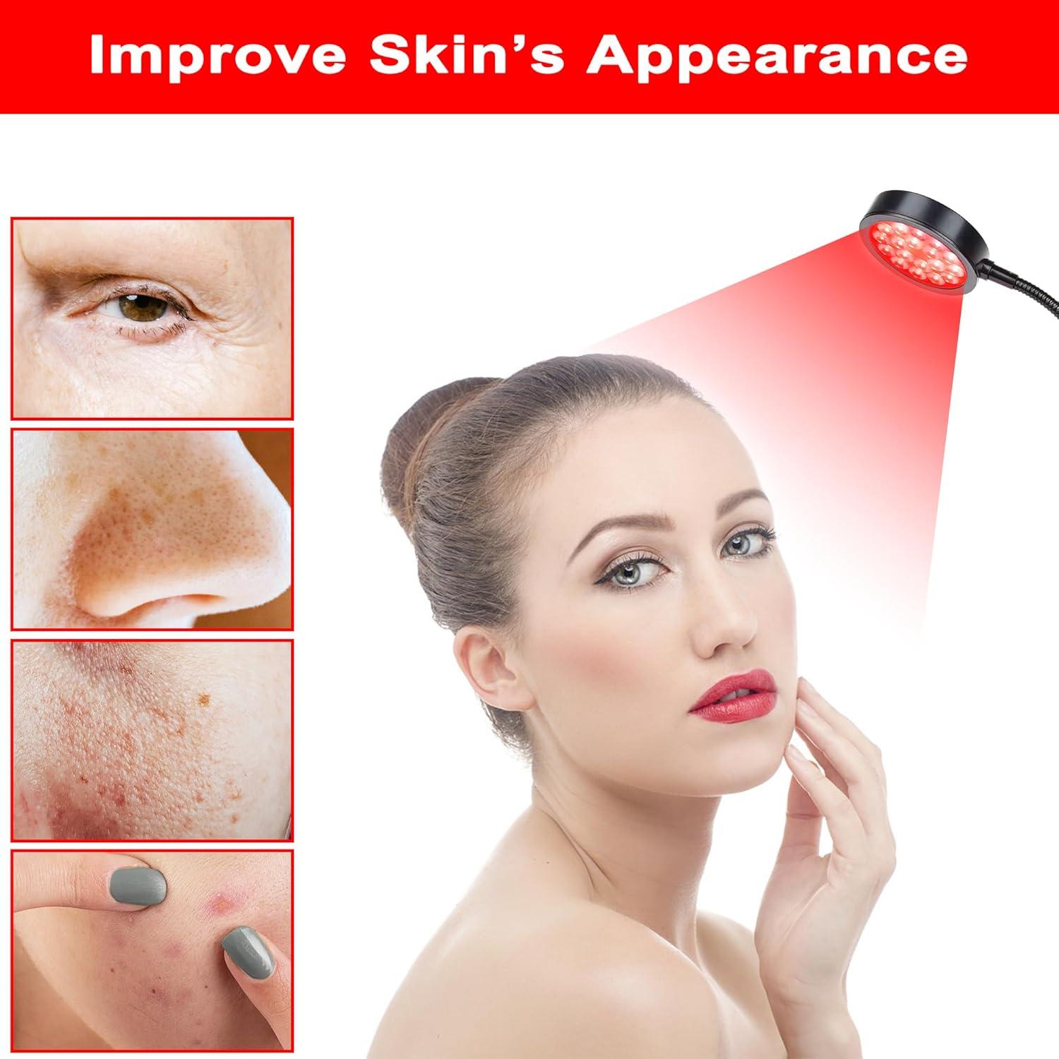 Lámpara de Terapia de Luz Roja GREENIC 660nm 850nm Portátil