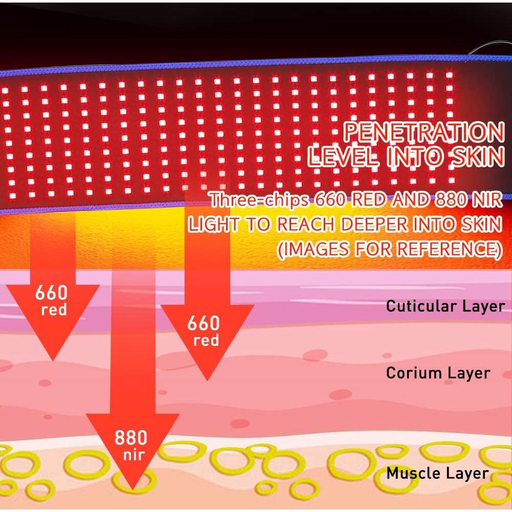 Terapia de Luz Infrarroja Roja DGXINJUN para Alivio Muscular