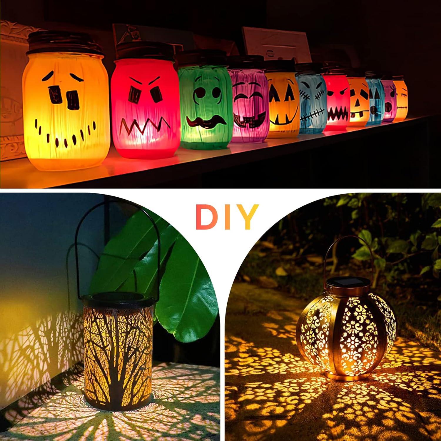 Tapa de Luz Solar ELUTENG 4 Piezas LED Impermeable