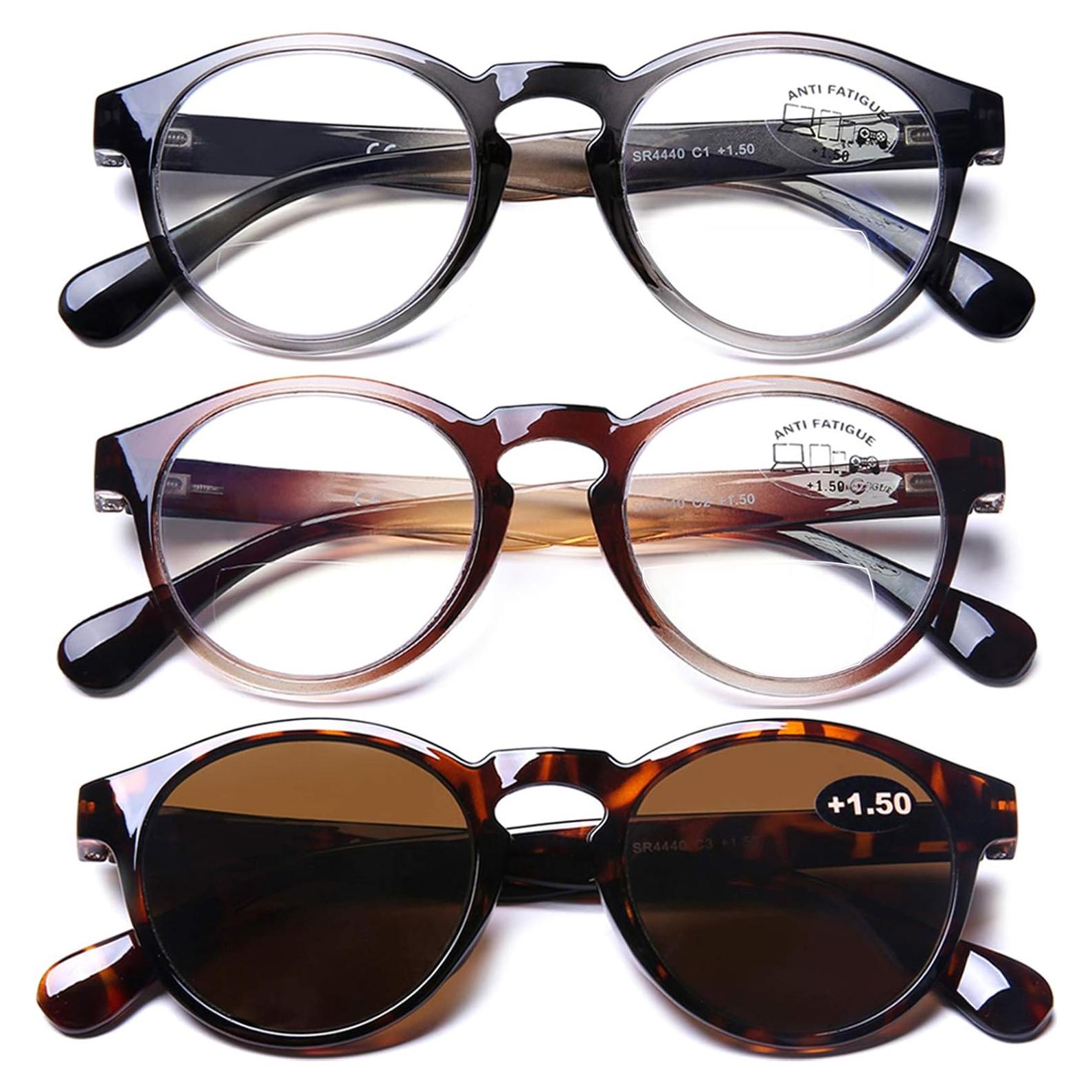 Gafas Bifocales AQWANO 3 Pack Bloqueo Luz Azul 1.5x