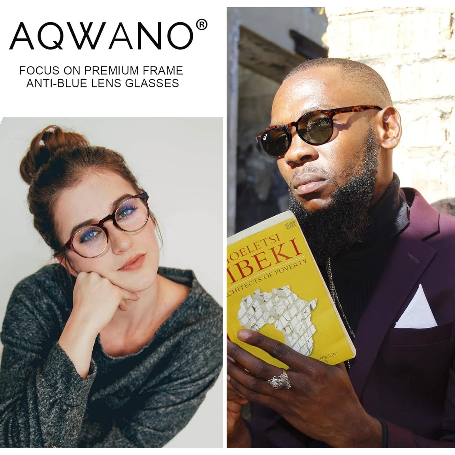 Gafas Bifocales AQWANO 3 Pack Bloqueo Luz Azul 1.5x