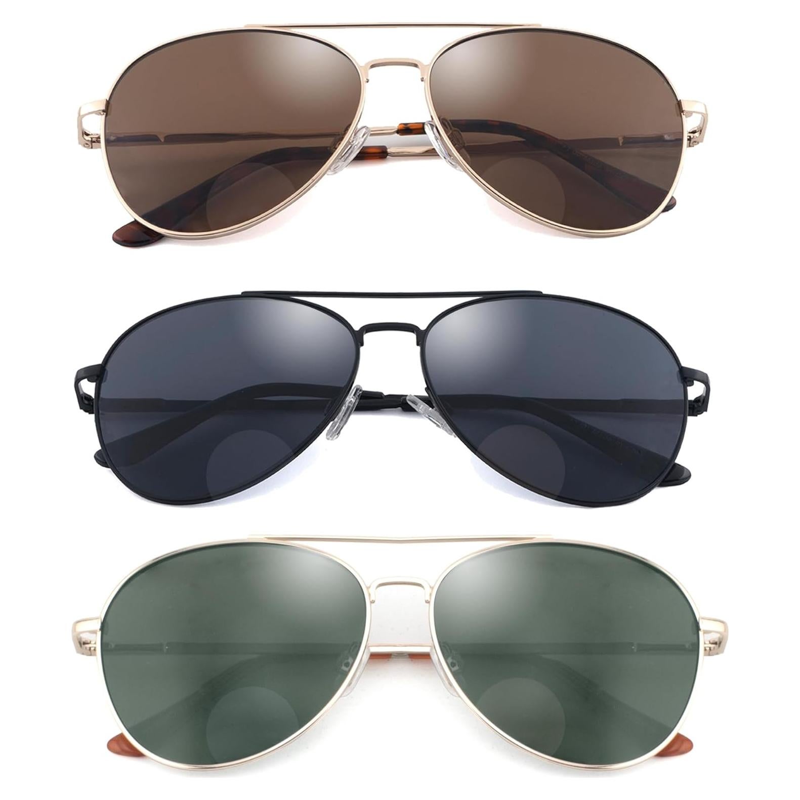 Gafas de Sol Bifocales Aviador Wenzhou 3.0 para Hombres