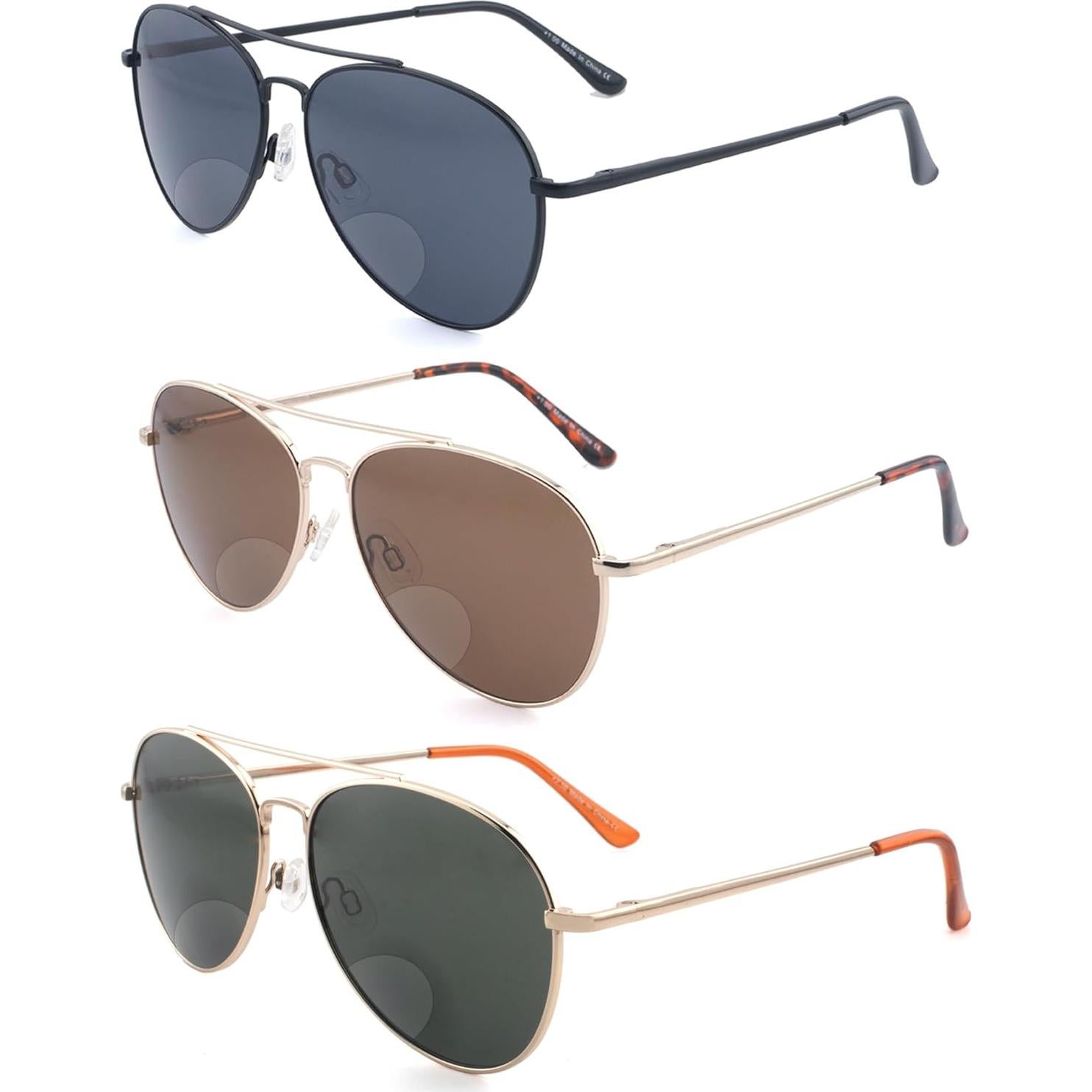 Gafas de Sol Bifocales Aviador Wenzhou 3.0 para Hombres