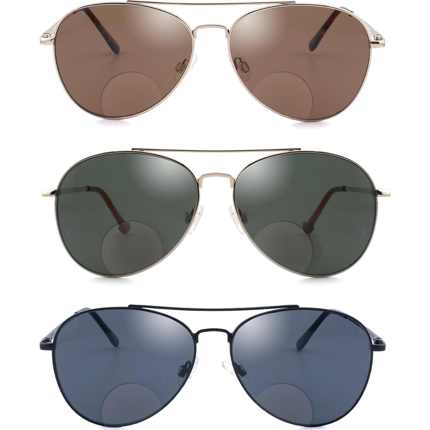 Gafas de Sol Bifocales Aviador Wenzhou 3.0 para Hombres