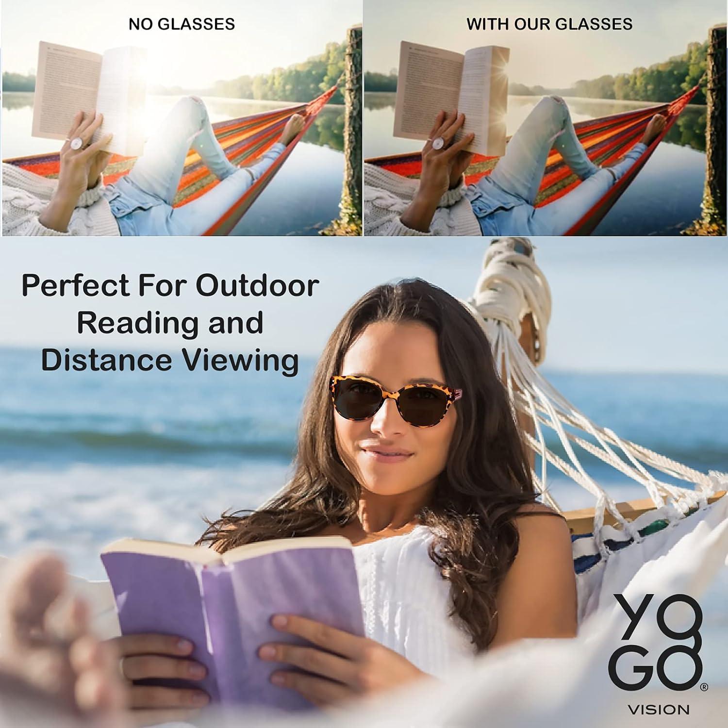 Gafas de sol bifocales Yogo Vision unisex retro UV400