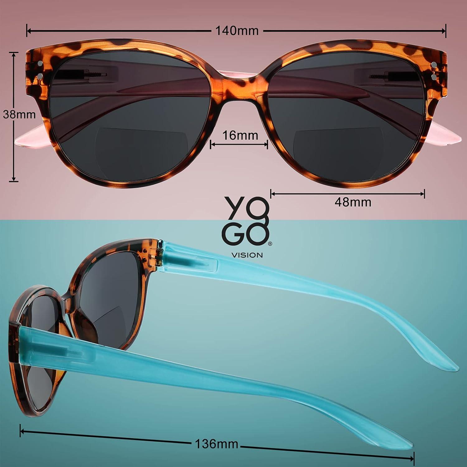 Gafas de sol bifocales Yogo Vision unisex retro UV400
