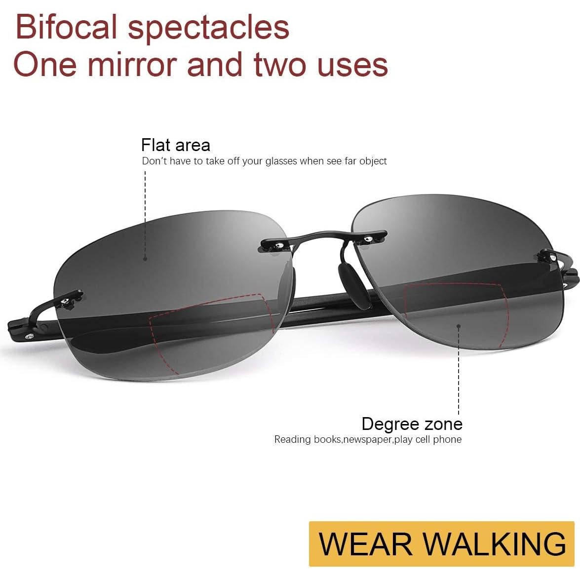 Gafas de Sol Bifocales MIRYEA 2 Pares UV400 para Lectura