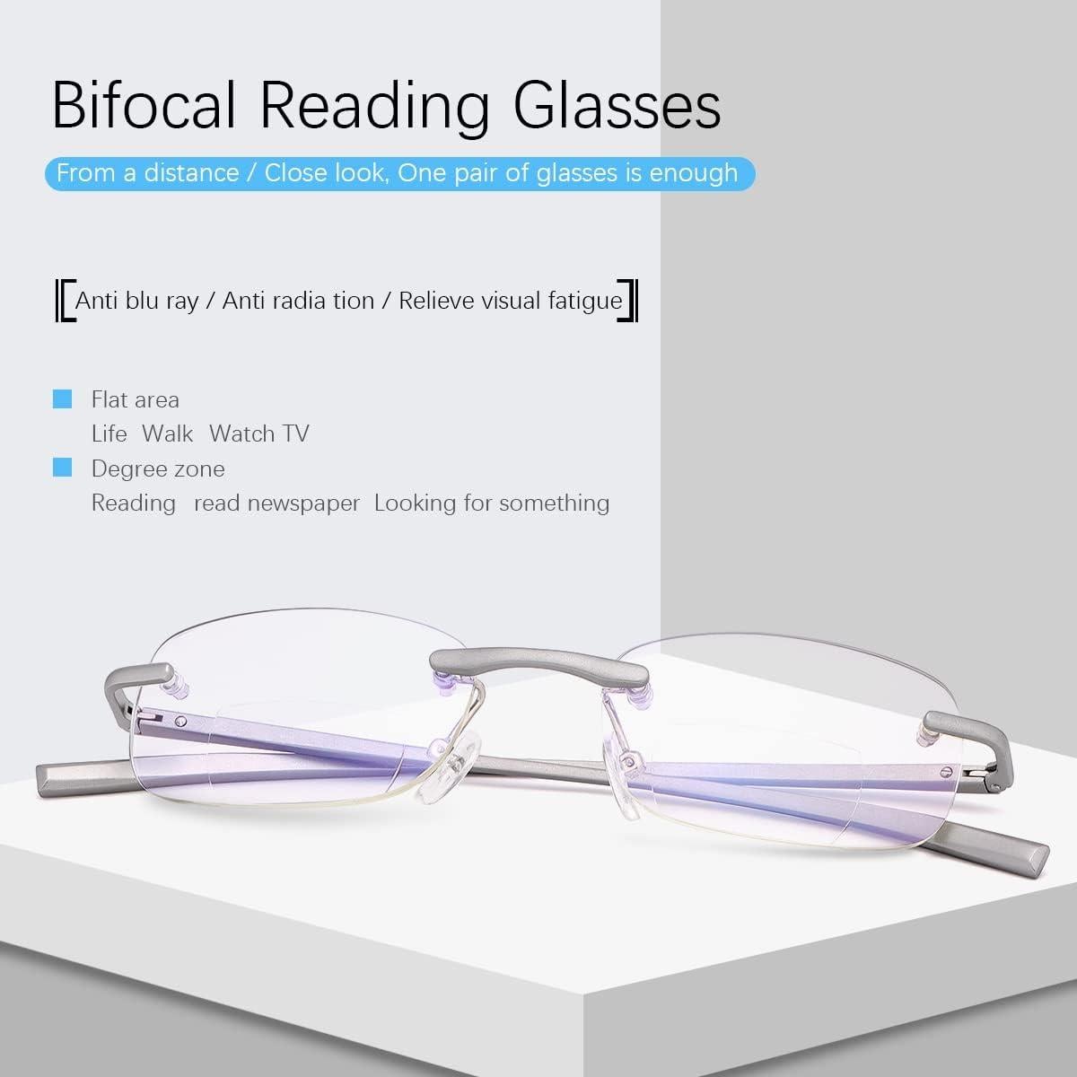 Gafas de lectura bifocales MIRYEA con bloqueo de luz azul