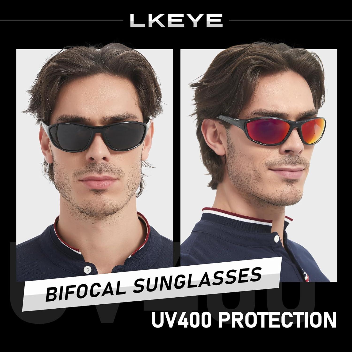 Gafas de Sol Bifocales LKEYE 1.0D UV400 Estilo Deportivo