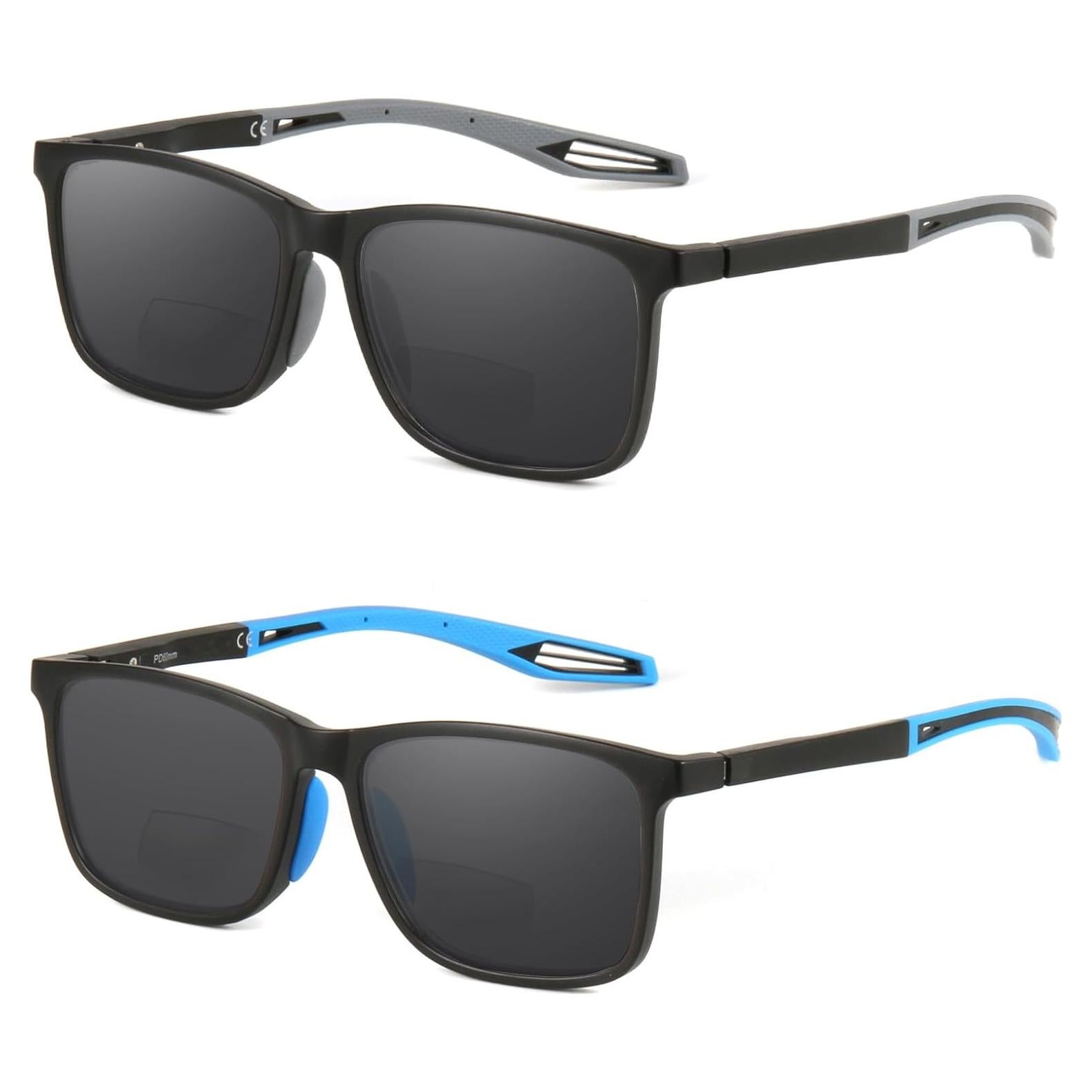 Gafas de Sol Bifocales Missfive 2-Pack UV400 para Hombres
