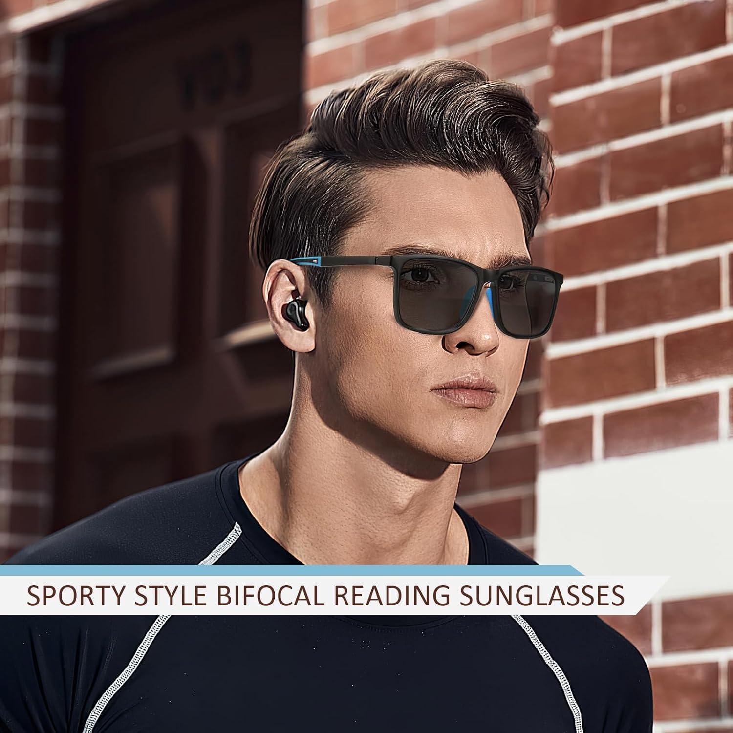 Gafas de Sol Bifocales Missfive 2-Pack UV400 para Hombres