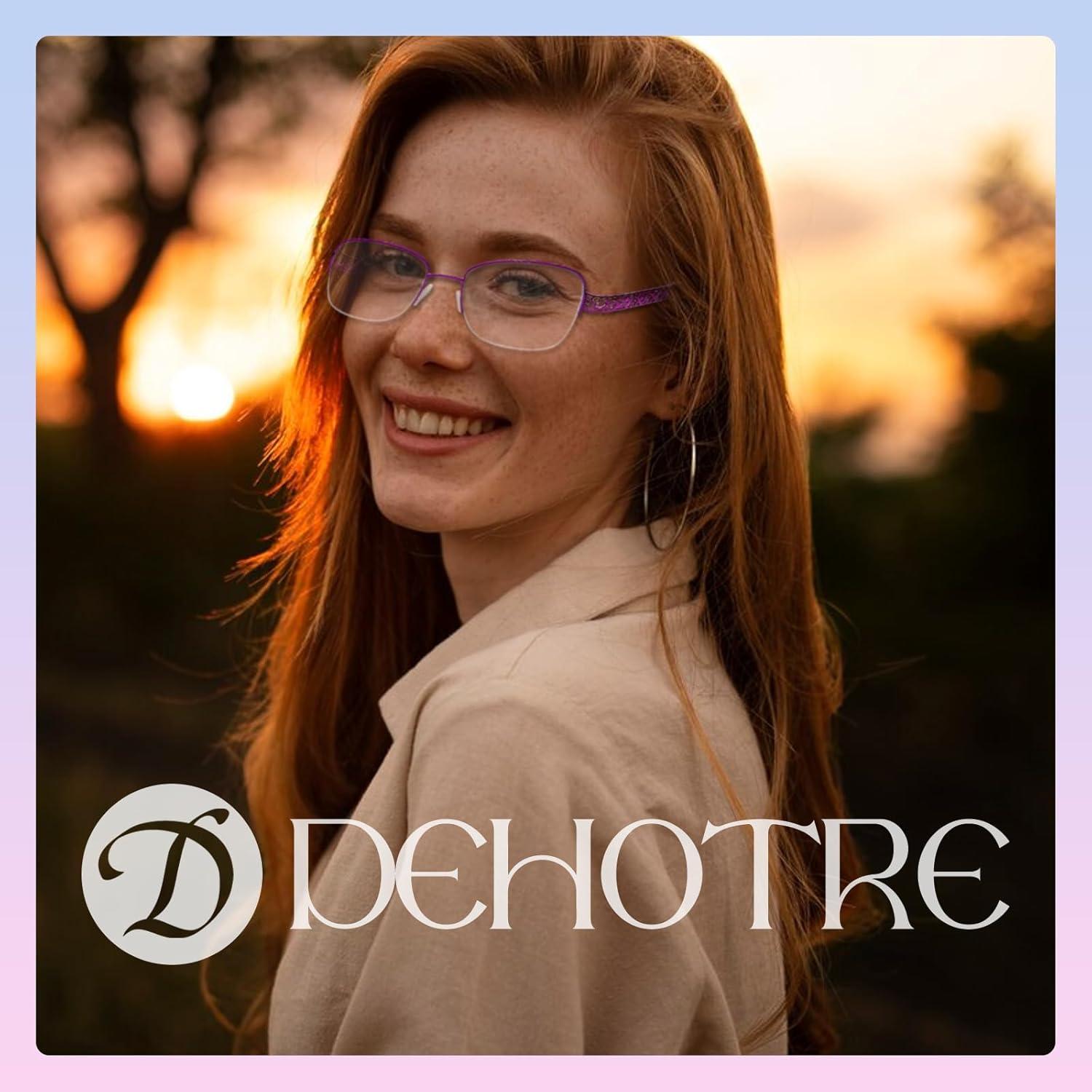 Gafas de lectura multifocal progresivas Metal Púrpura 3.0x