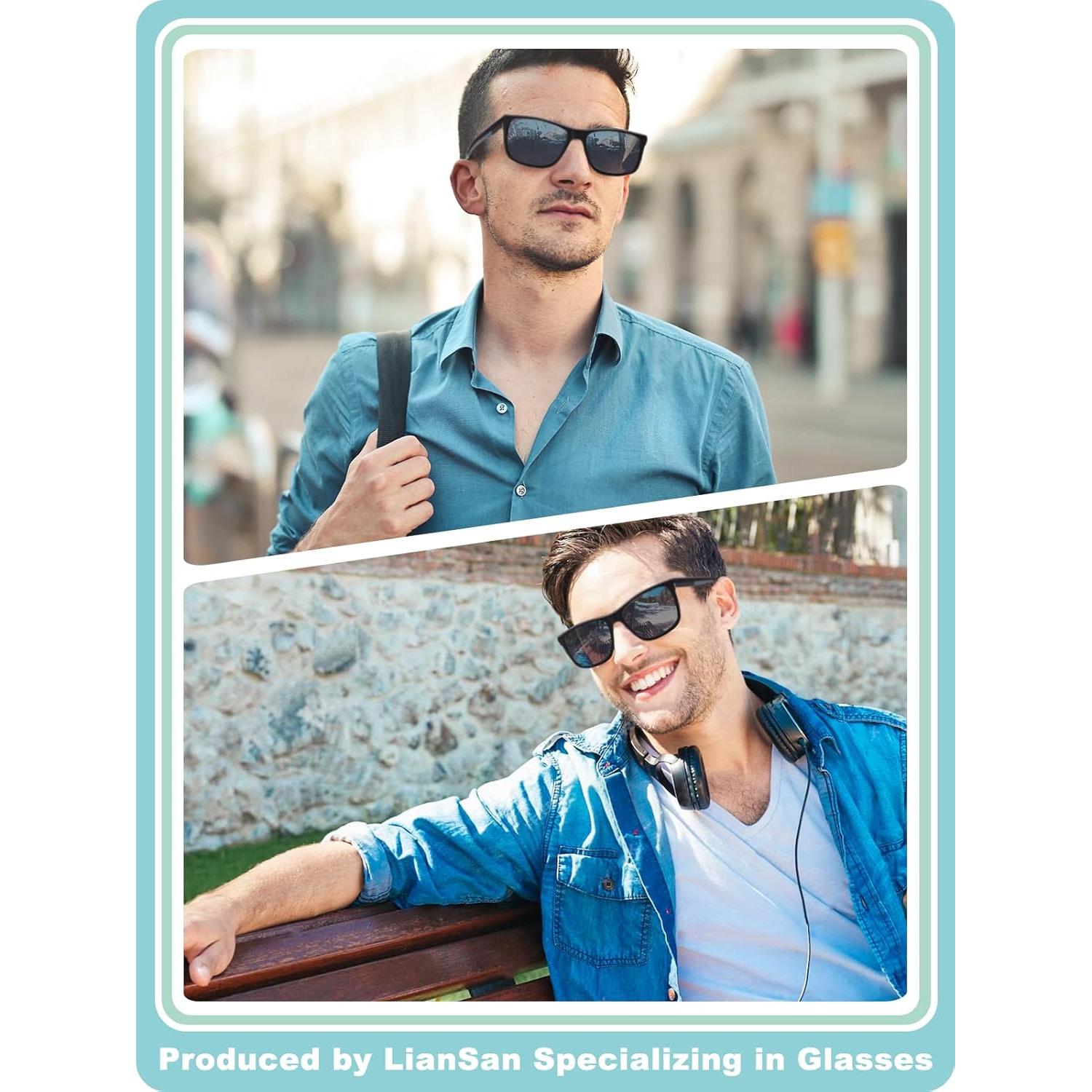 Gafas de Sol Bifocales LianSan TR90 UV 1.5x Unisex Retro