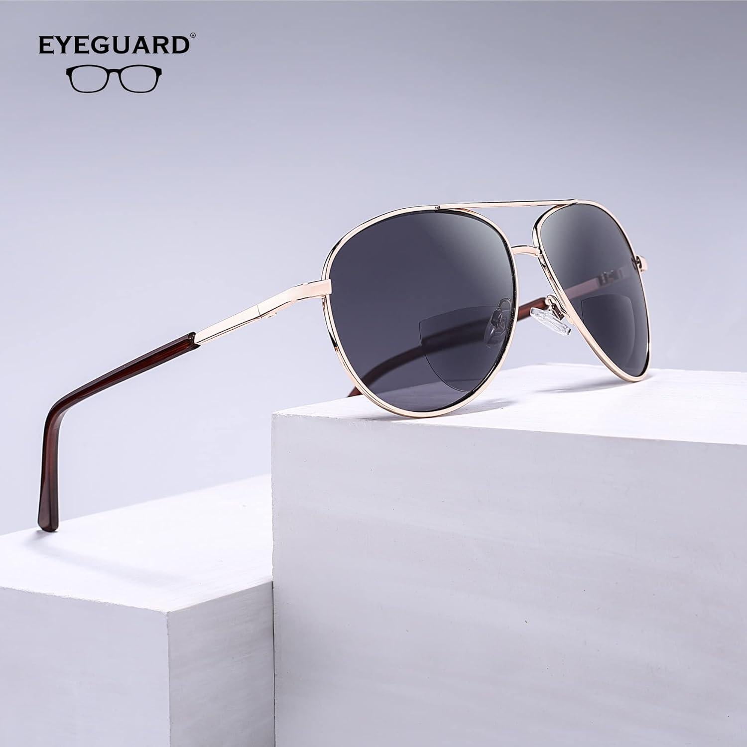 Gafas de Sol Bifocal Eyeguard UV400 Unisex 1.5x Oro