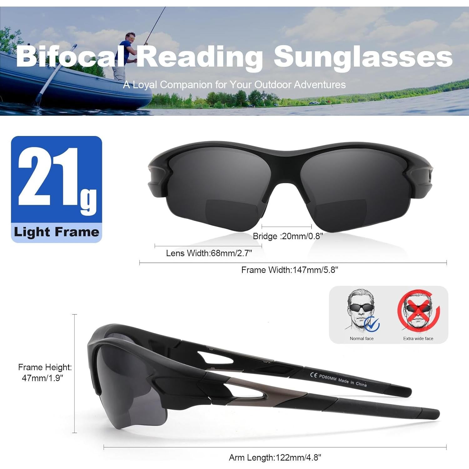 Gafas de sol bifocales SKYOLUY 2.0 UV400 para deportes