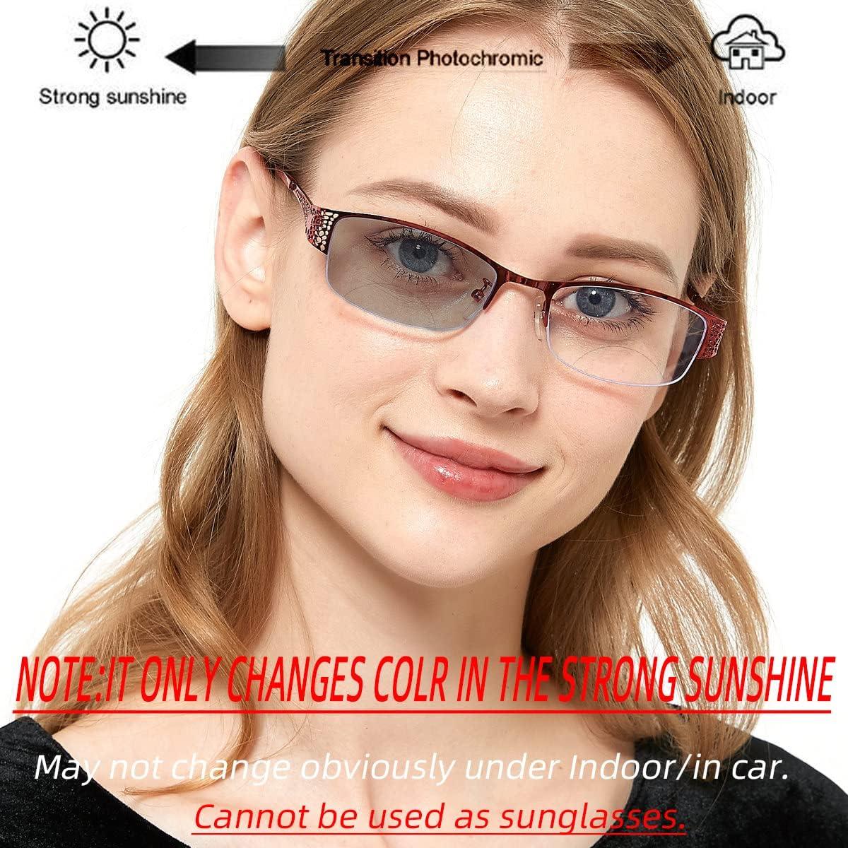 Gafas de Sol Bifocales Fotoquímicas Laureles Rojas 2.5x