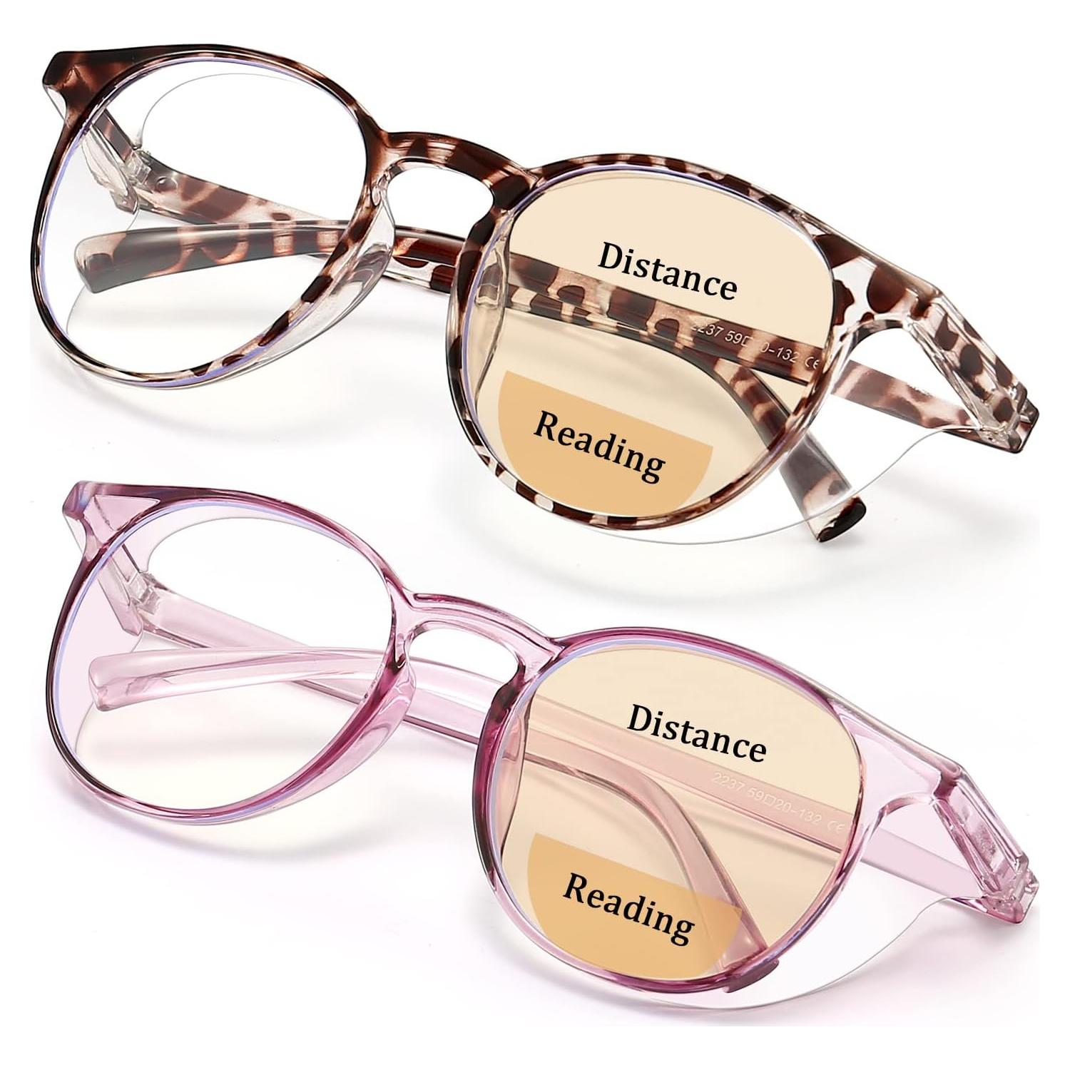 Gafas de Lectura Bifocales Outray 2.5x Luz Azul Púrpura