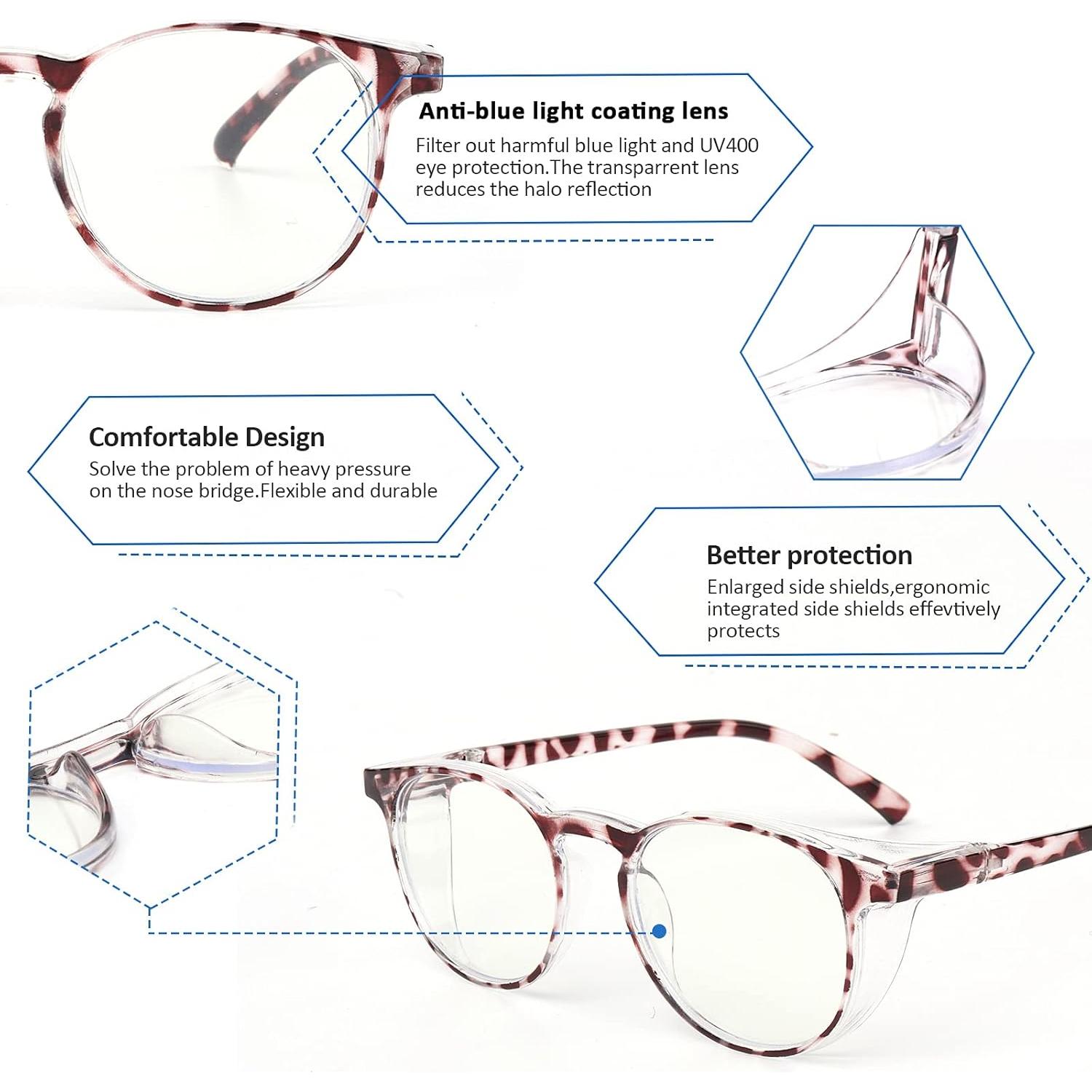 Gafas de Lectura Bifocales Outray 2.5x Luz Azul Púrpura